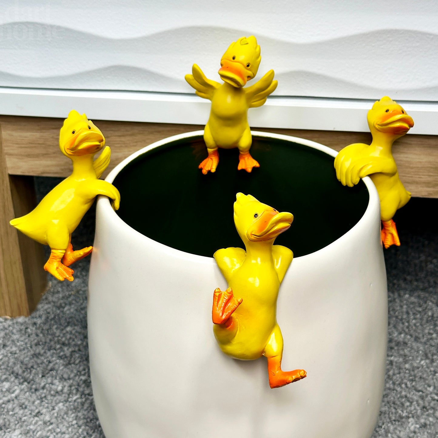 Set mit 4 Dizzy Duck Topfaufhängern