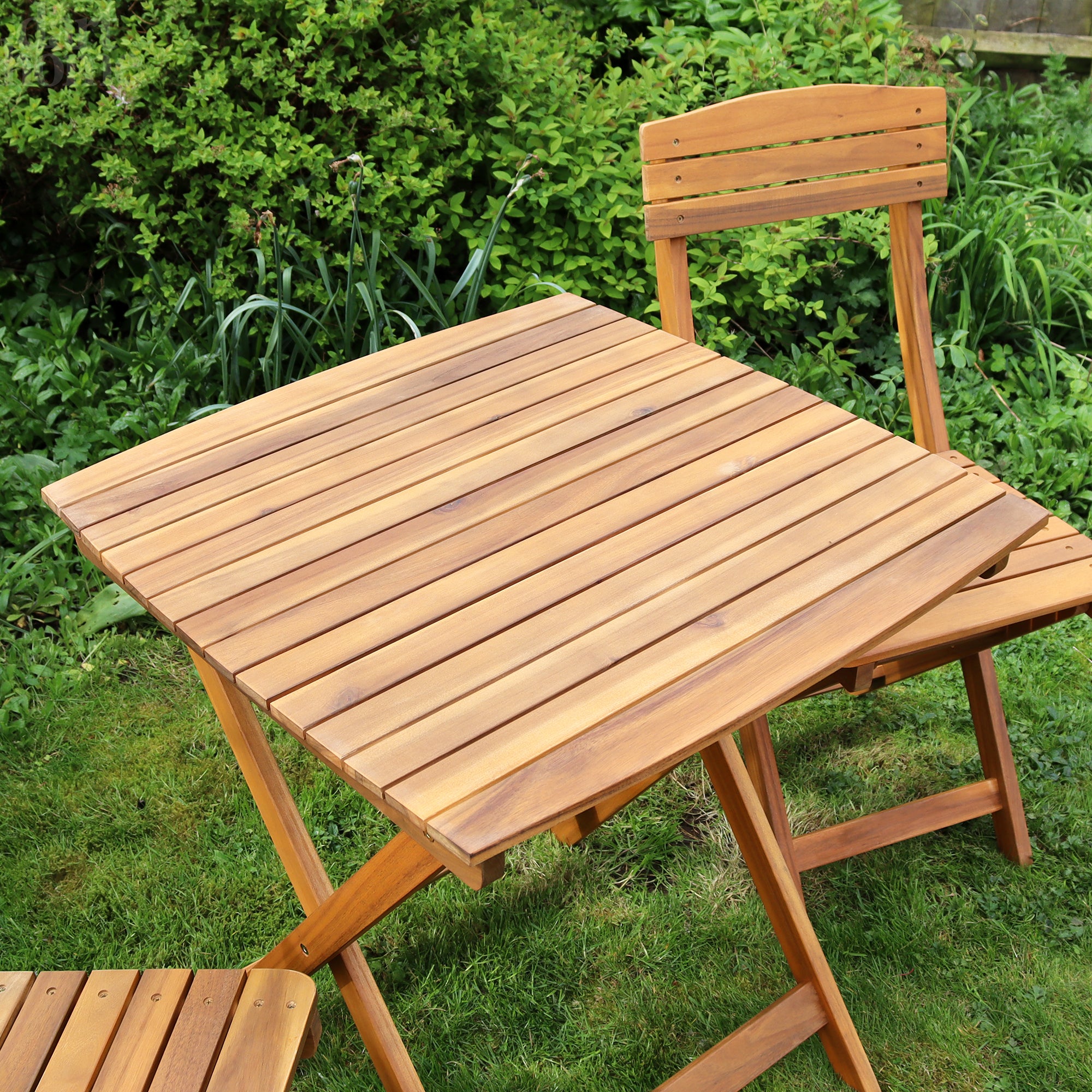 Acacia Hardwood 3 Piece Garden Bistro Set