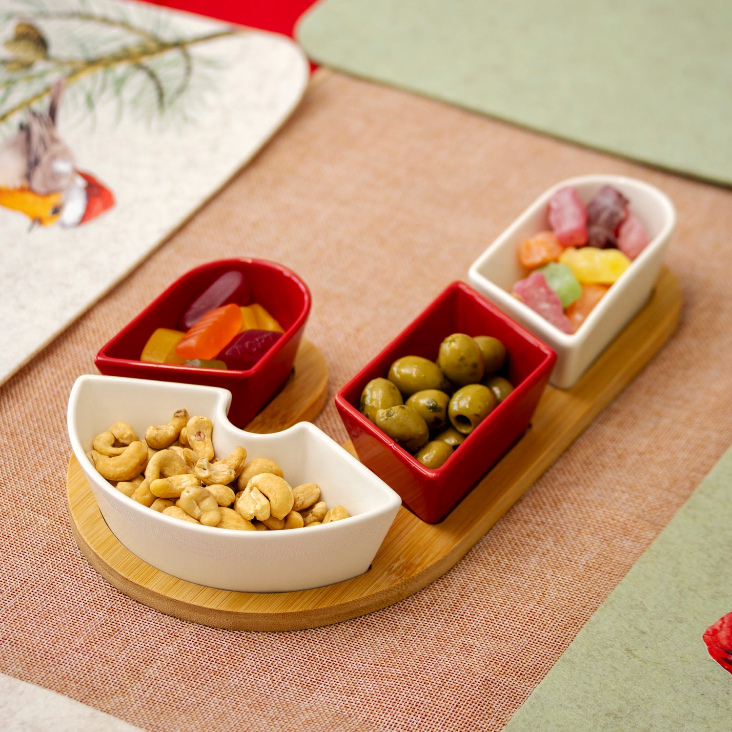 5-teiliges Weihnachts-Snackschalen-Set