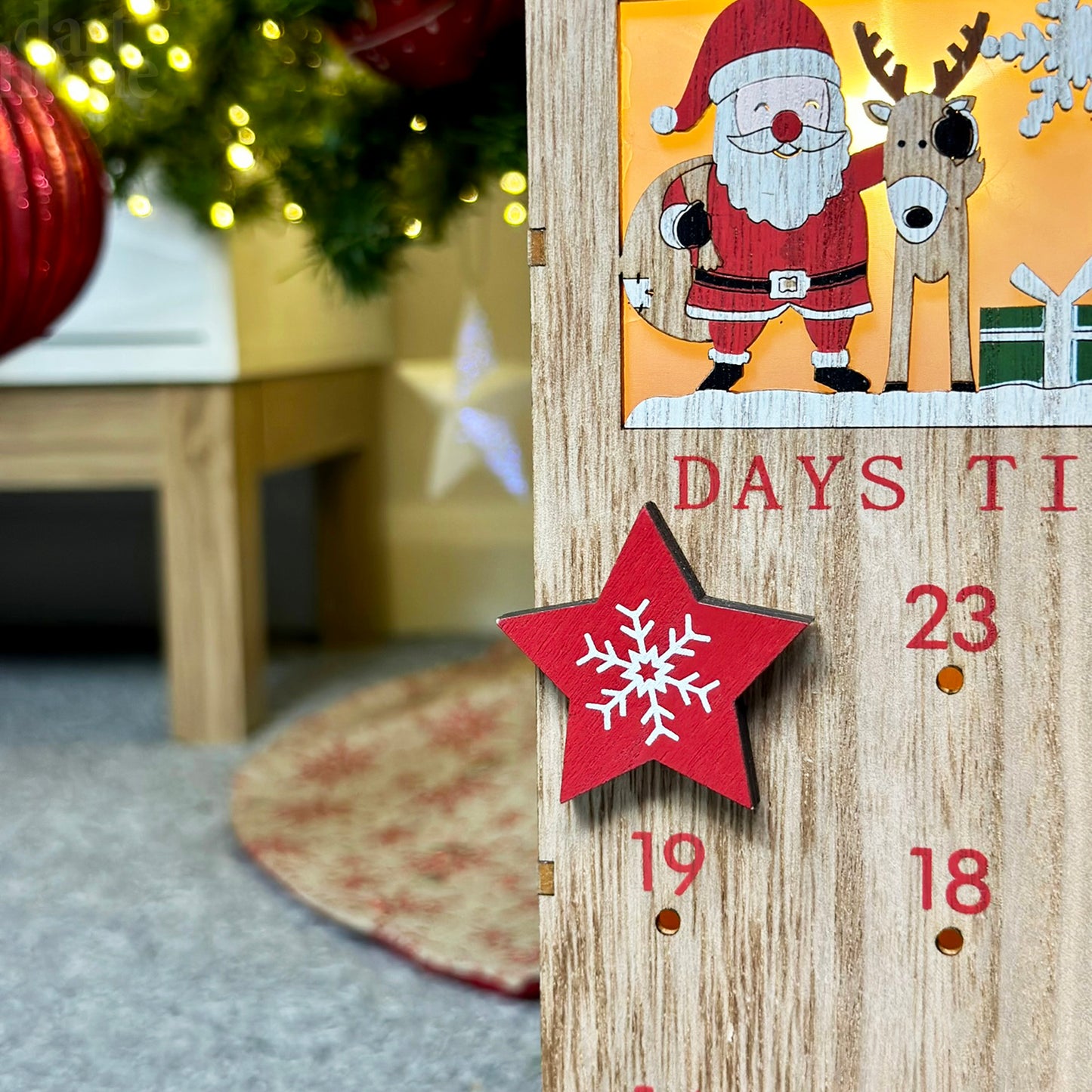 Tage bis Weihnachten Countdown-Lichtbox