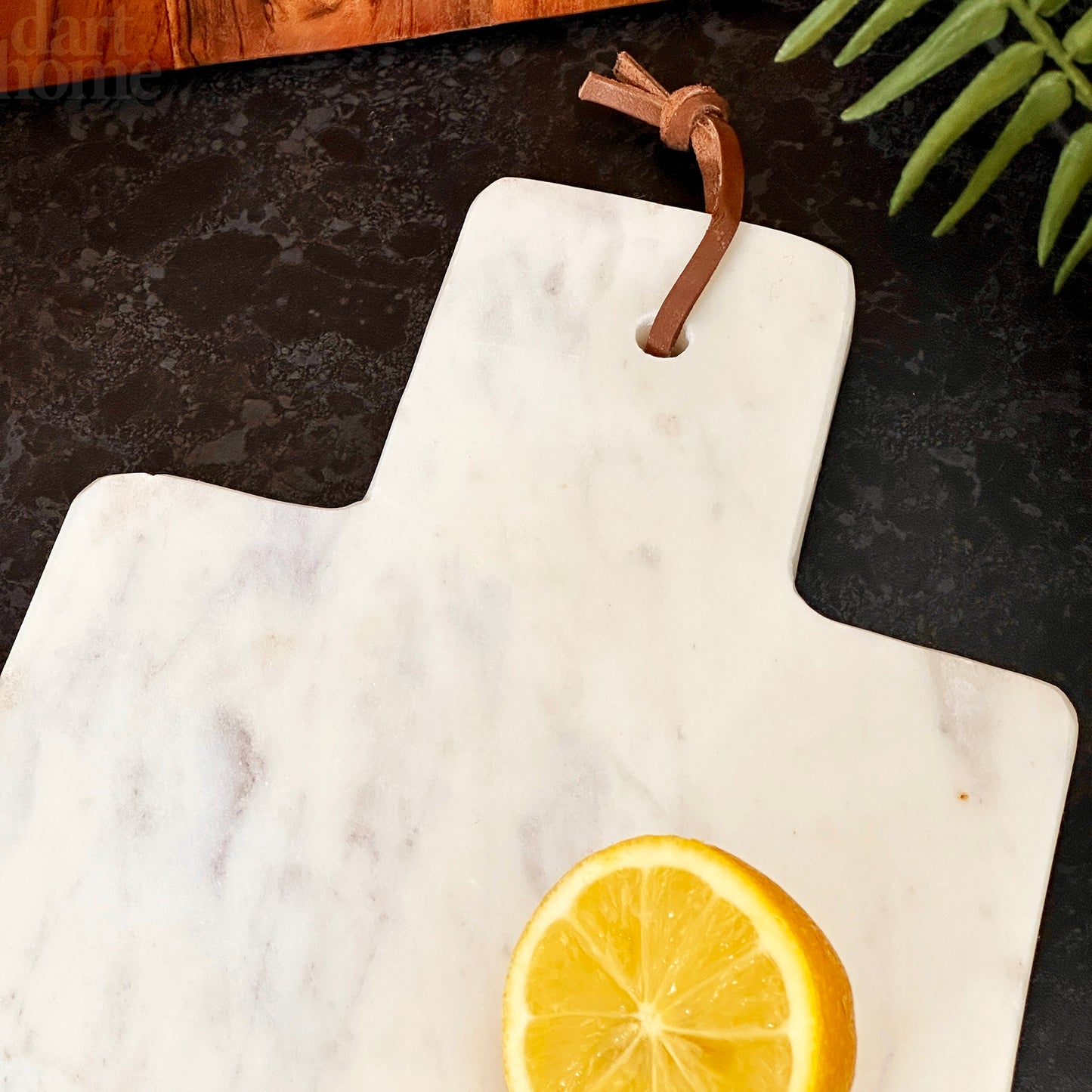 White Marble Chopping Board With Handle