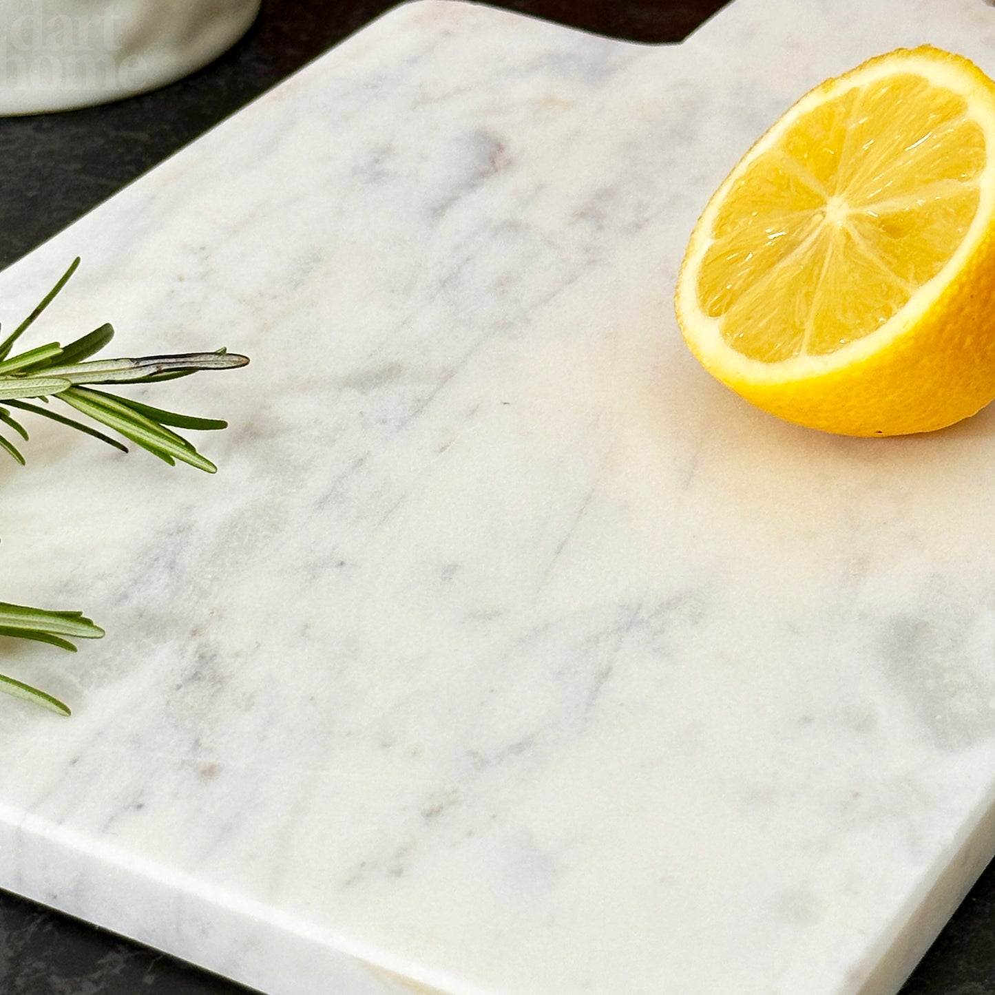 White Marble Chopping Board With Handle