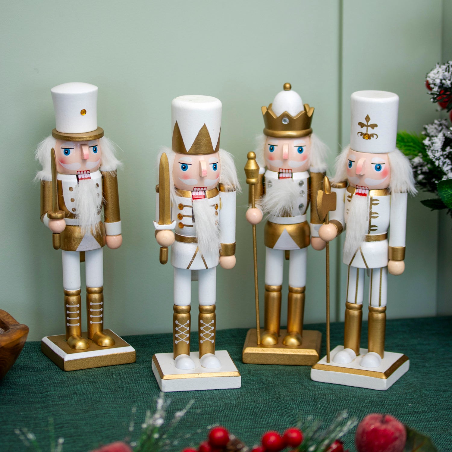 Set mit 2 Nussknacker-Soldaten-Ornamenten