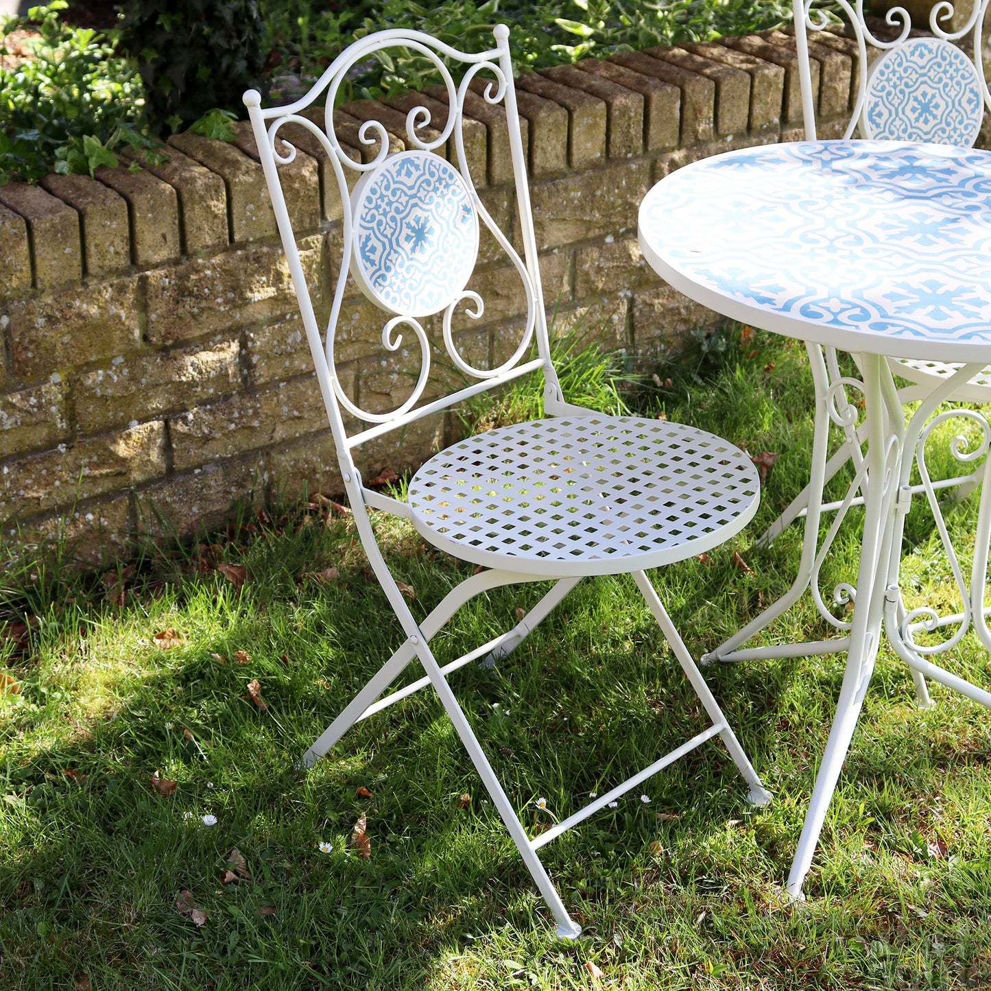 Mediterranean Mosaic Garden Bistro Set