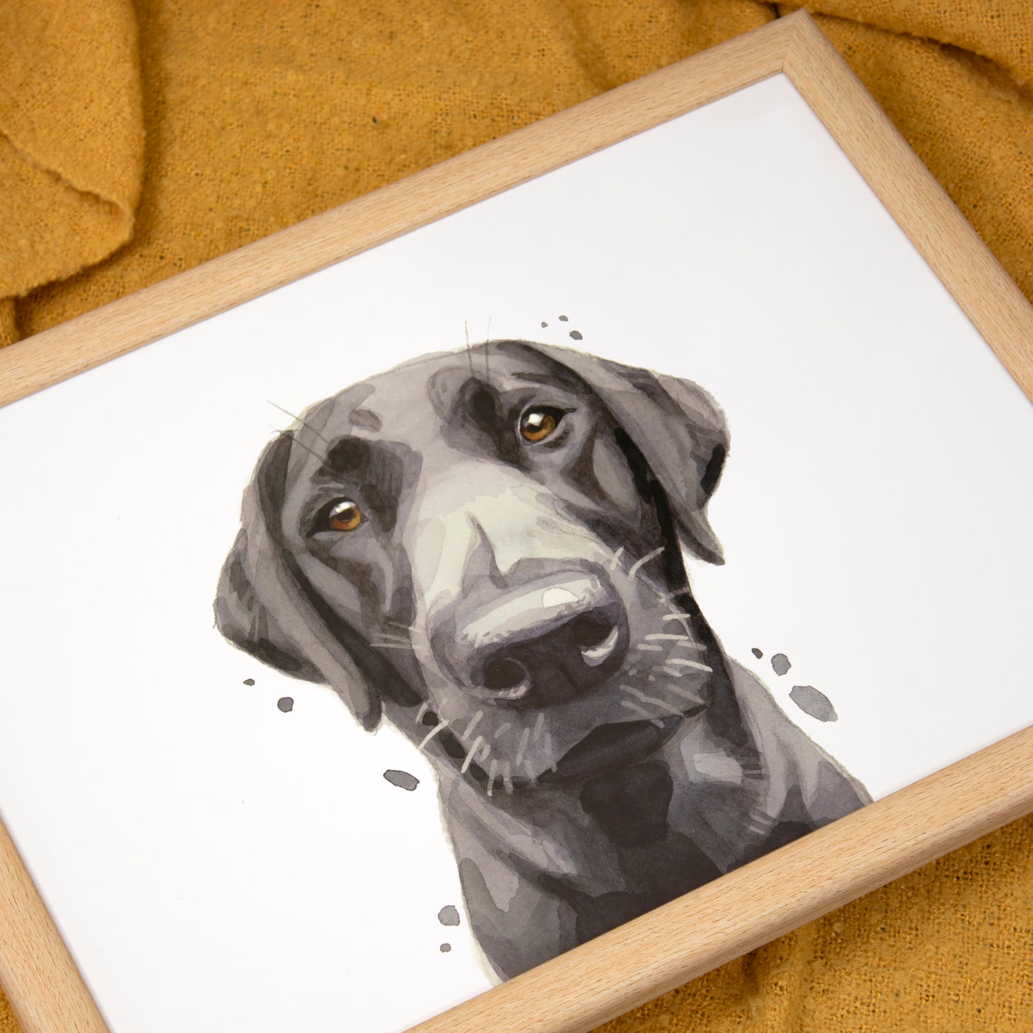 Black Labrador Lap Tray