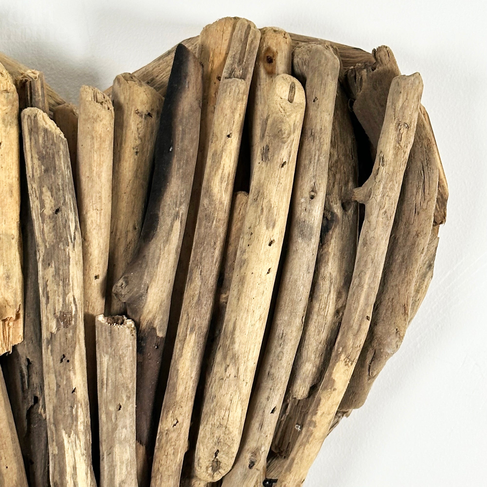 Driftwood Wall Heart Sculpture