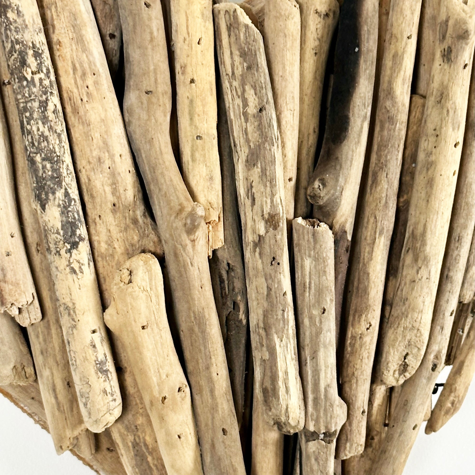 Driftwood Wall Heart Sculpture