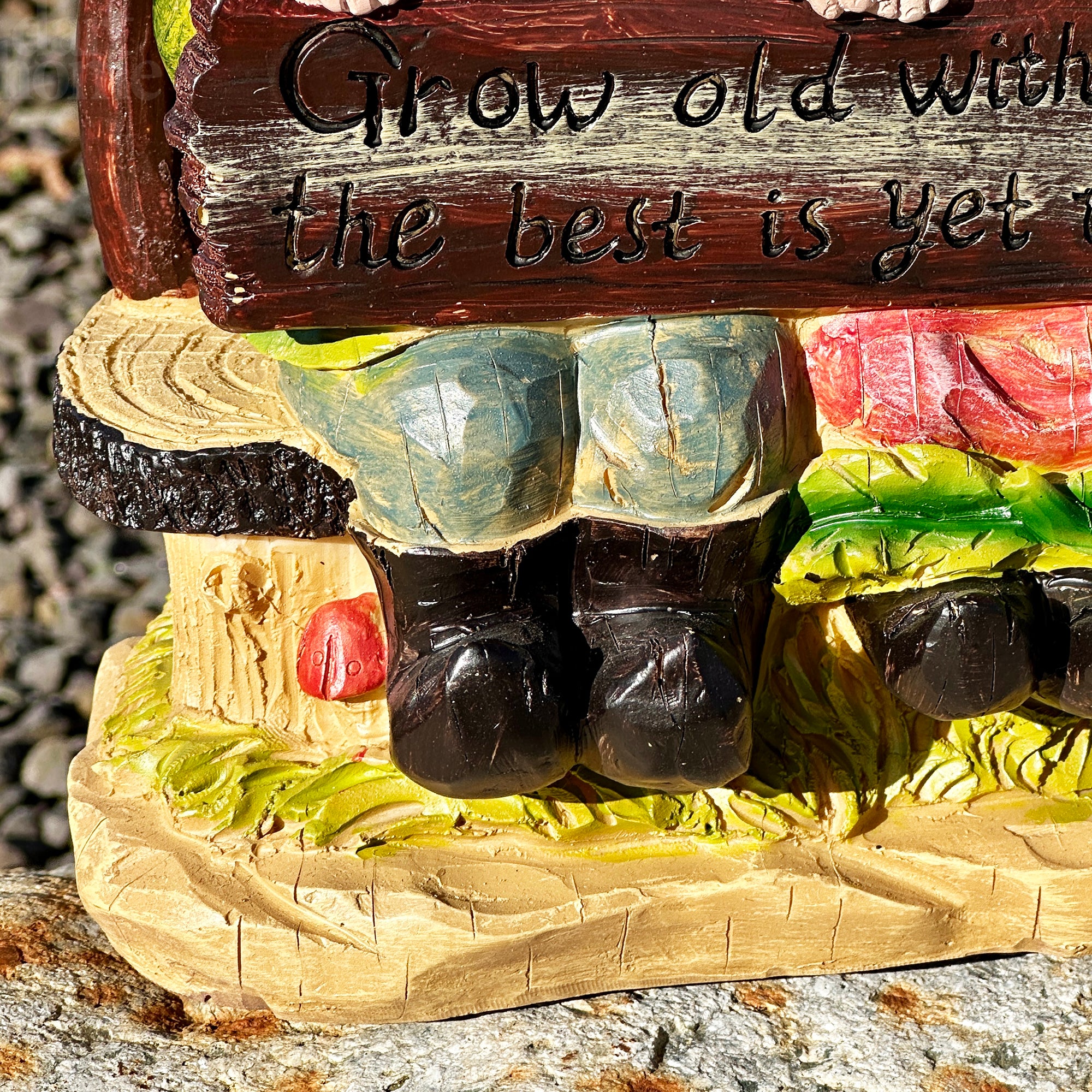 Grow Old With Me Gnome Couple Ornament