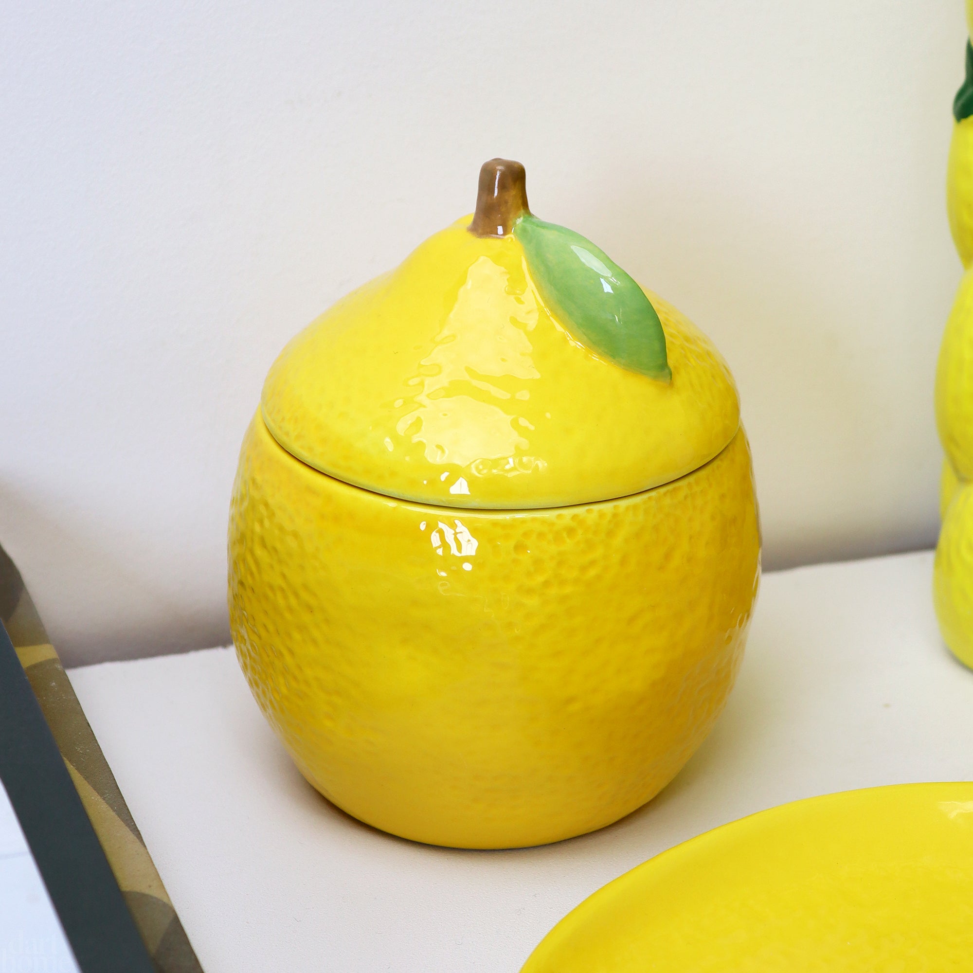 Lemon Trinket Pot With Lid