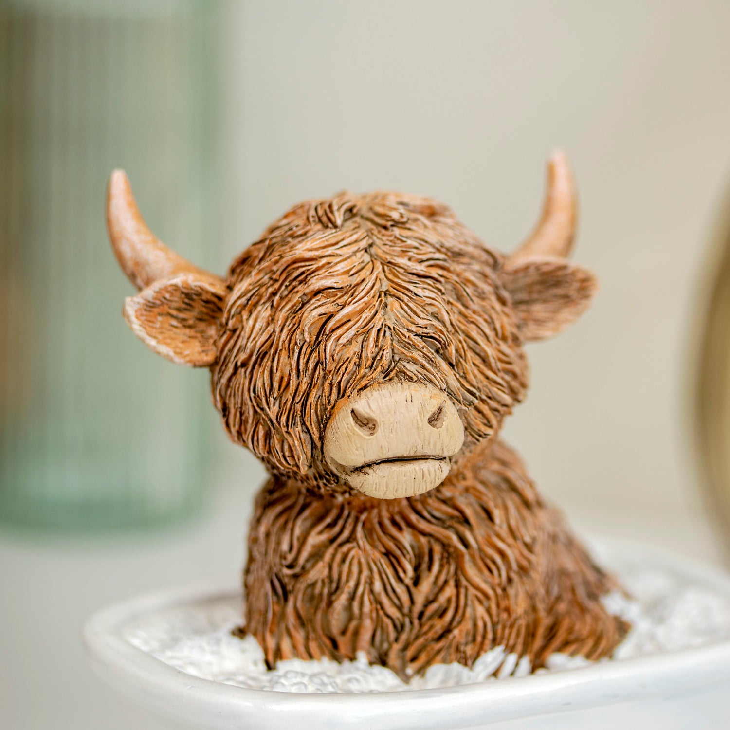 Highland Cow In The Bath Ornament