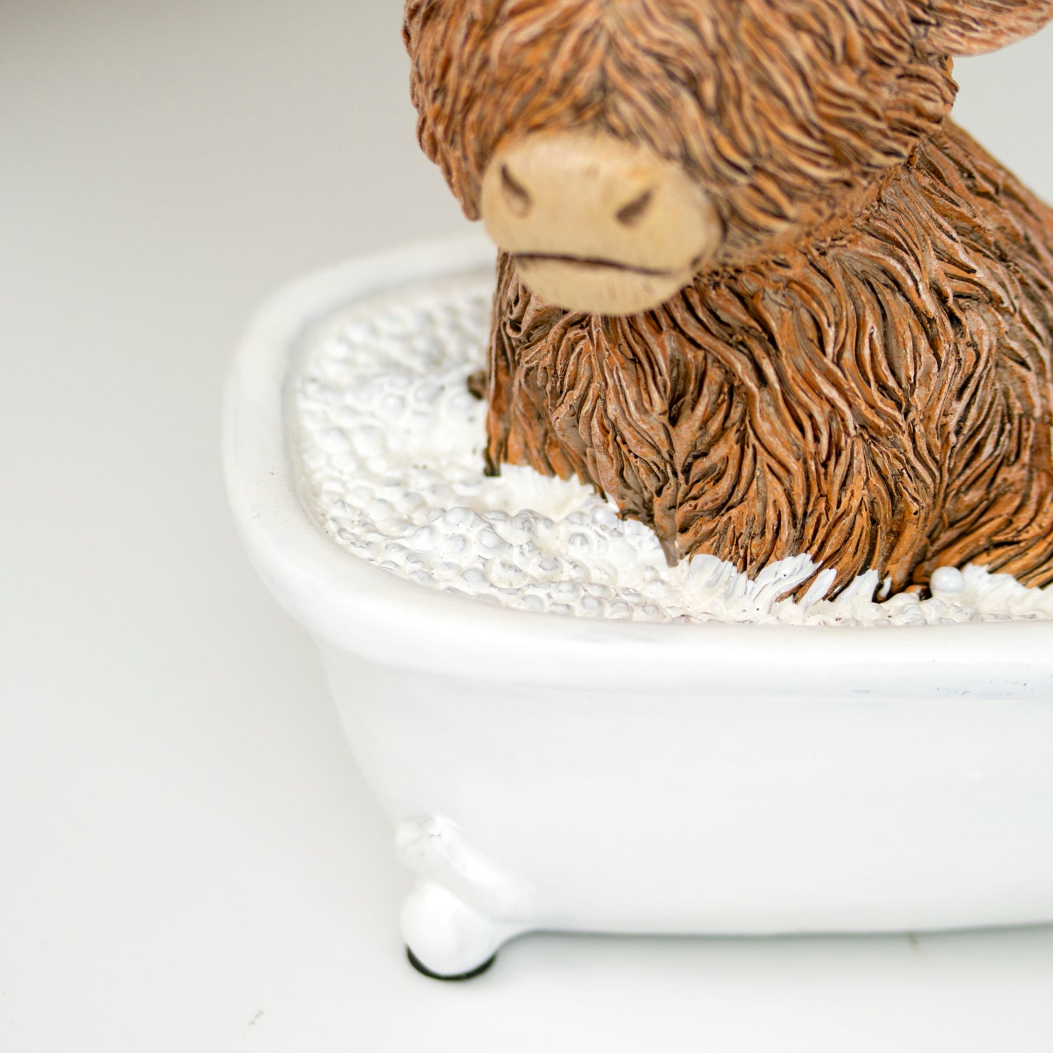 Highland Cow In The Bath Ornament
