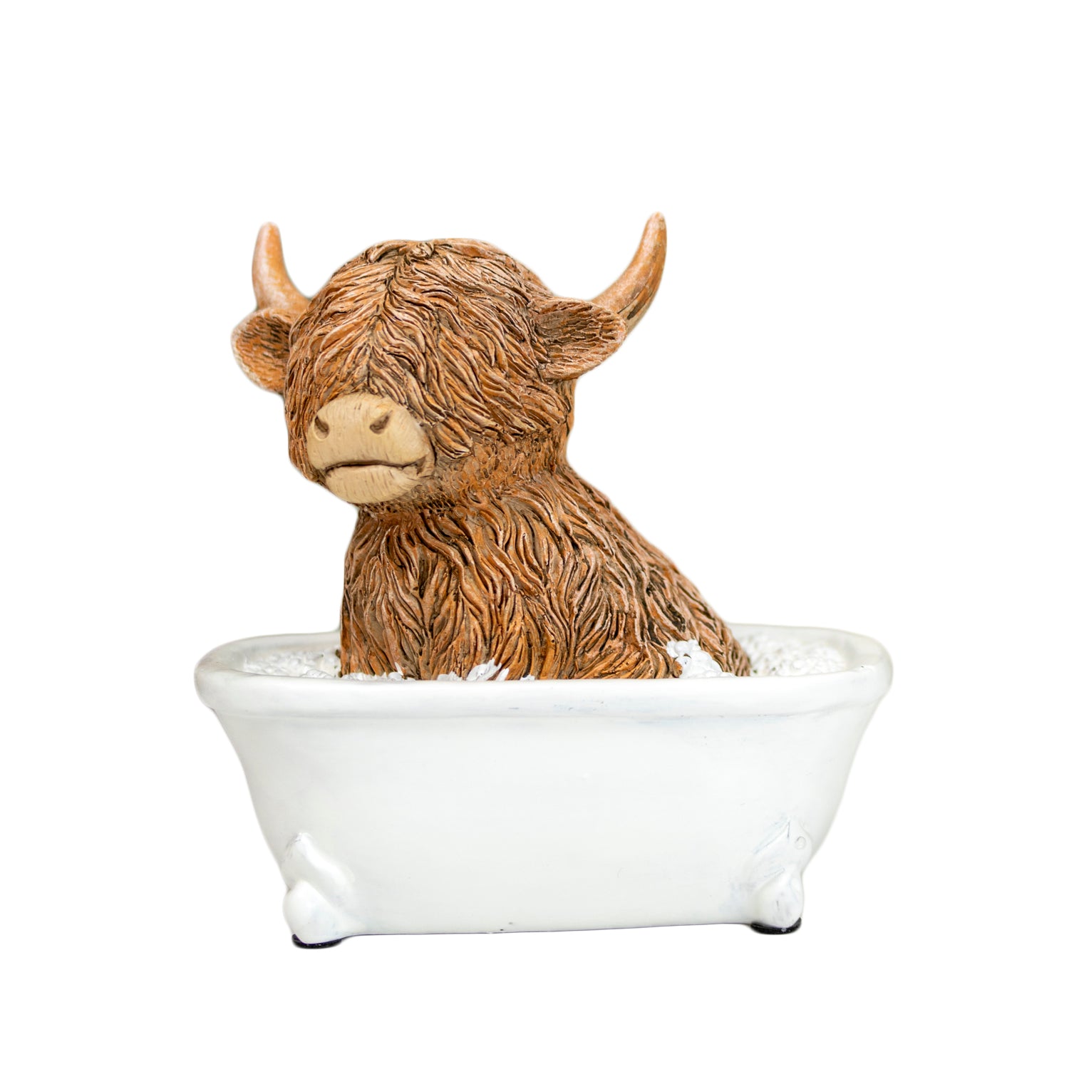 Highland Cow In The Bath Ornament