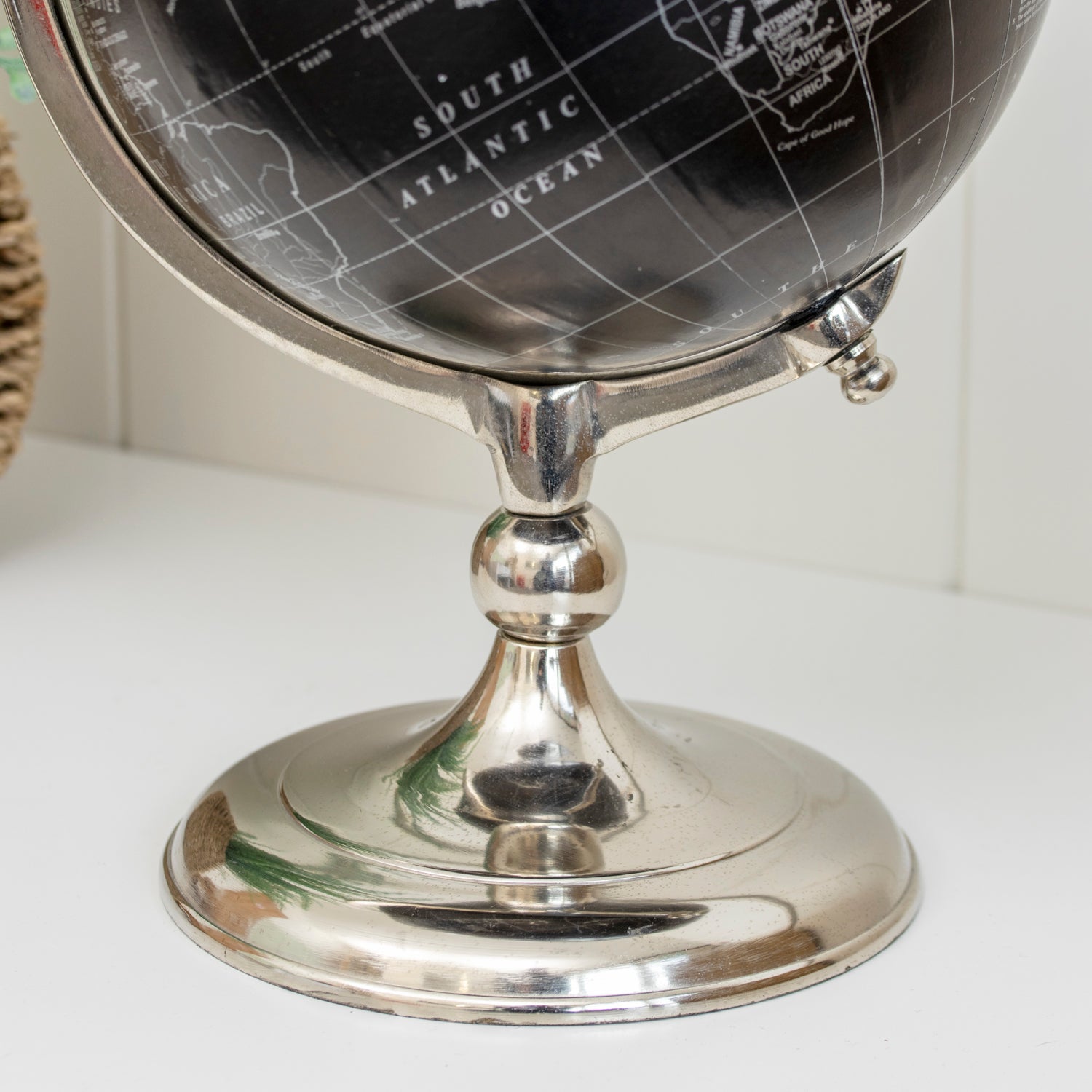 Black and Silver Decorative Globe