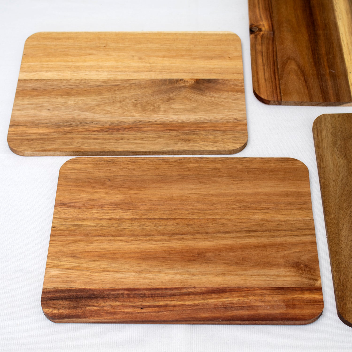 Set Of 4 Acacia Wood Placemats & Coasters
