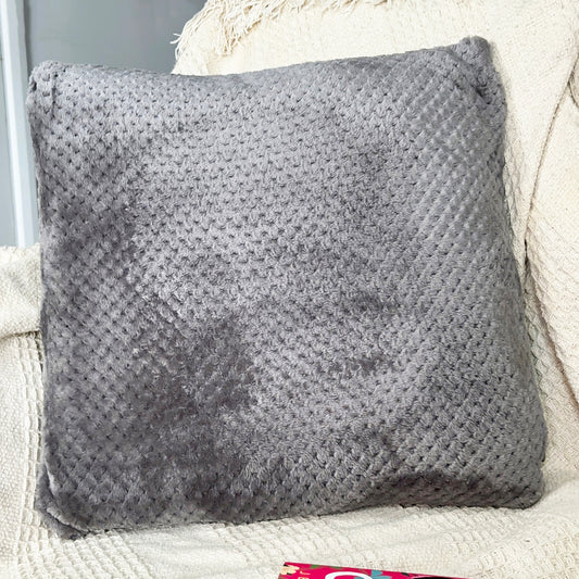 Grey Textured Cushion