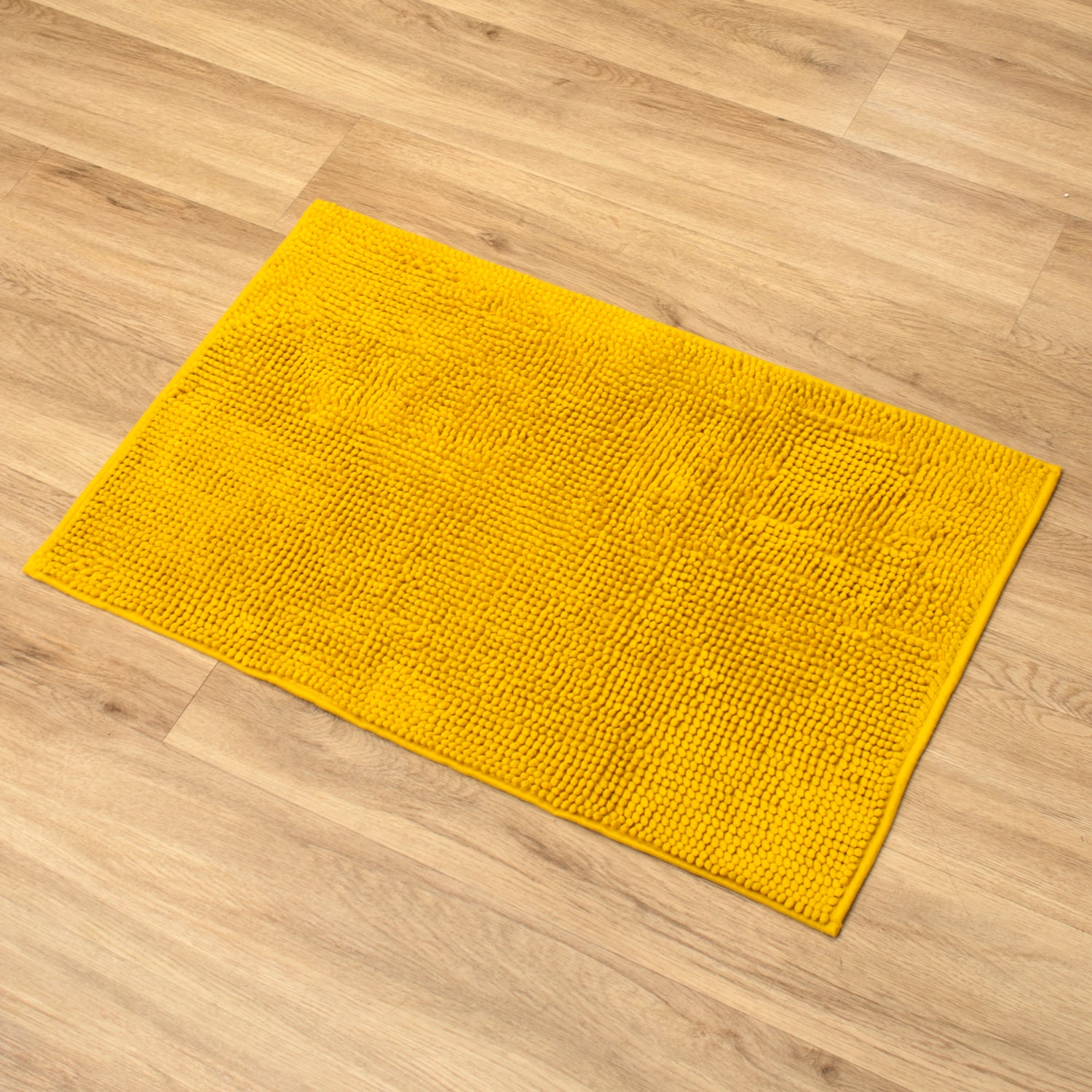 Yellow Mini Bobble Bathroom Mat