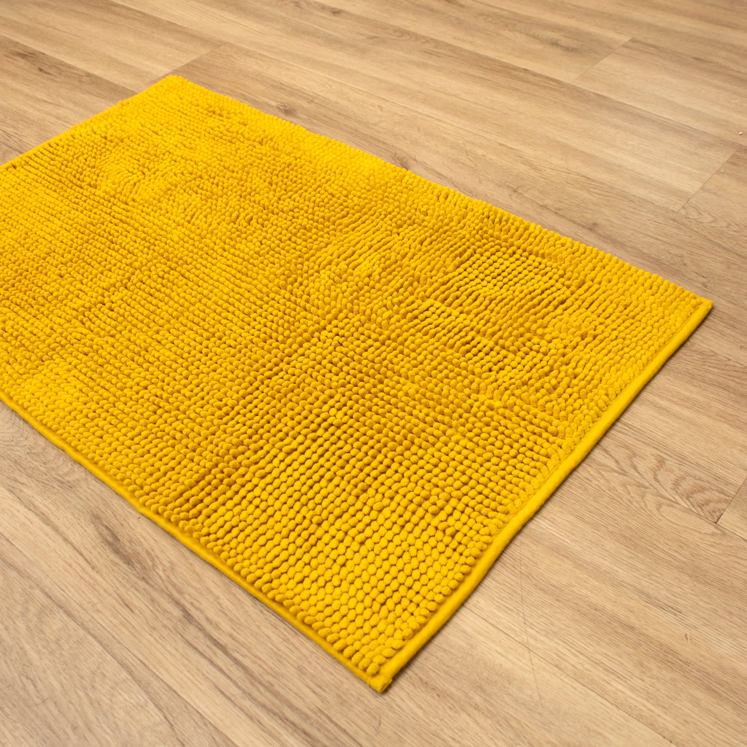 Yellow Mini Bobble Bathroom Mat