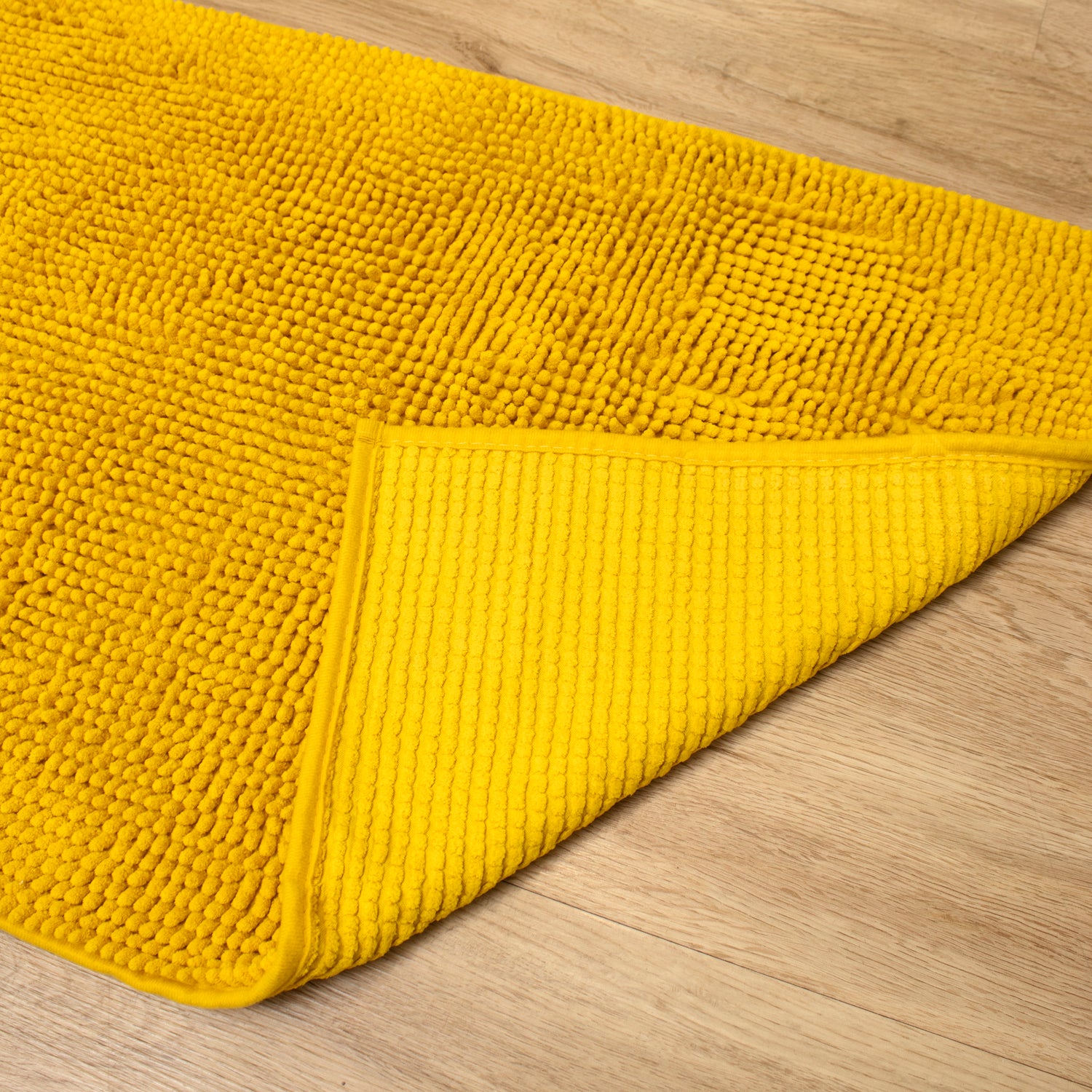 Yellow Mini Bobble Bathroom Mat