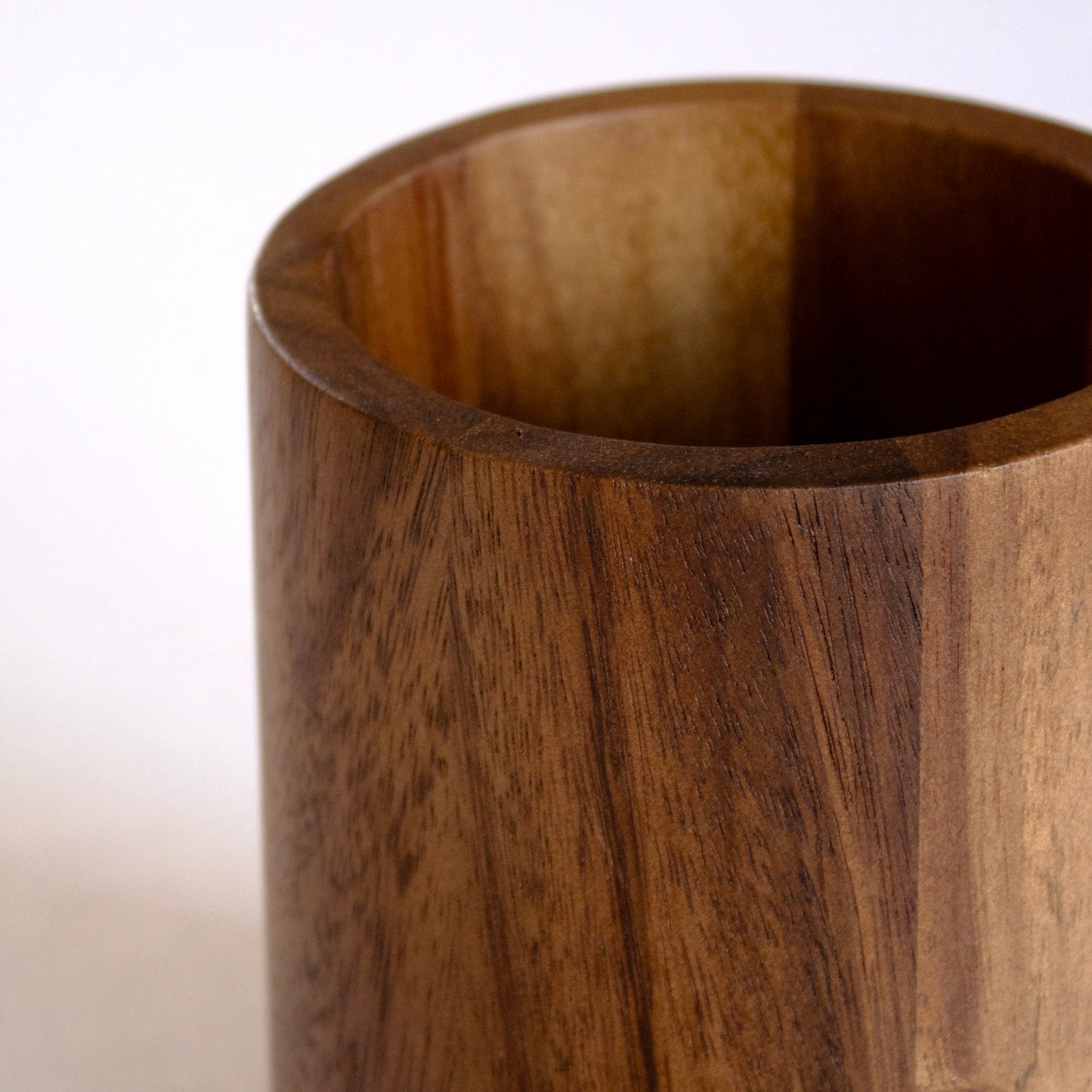 Acacia Wood Utensil Holder