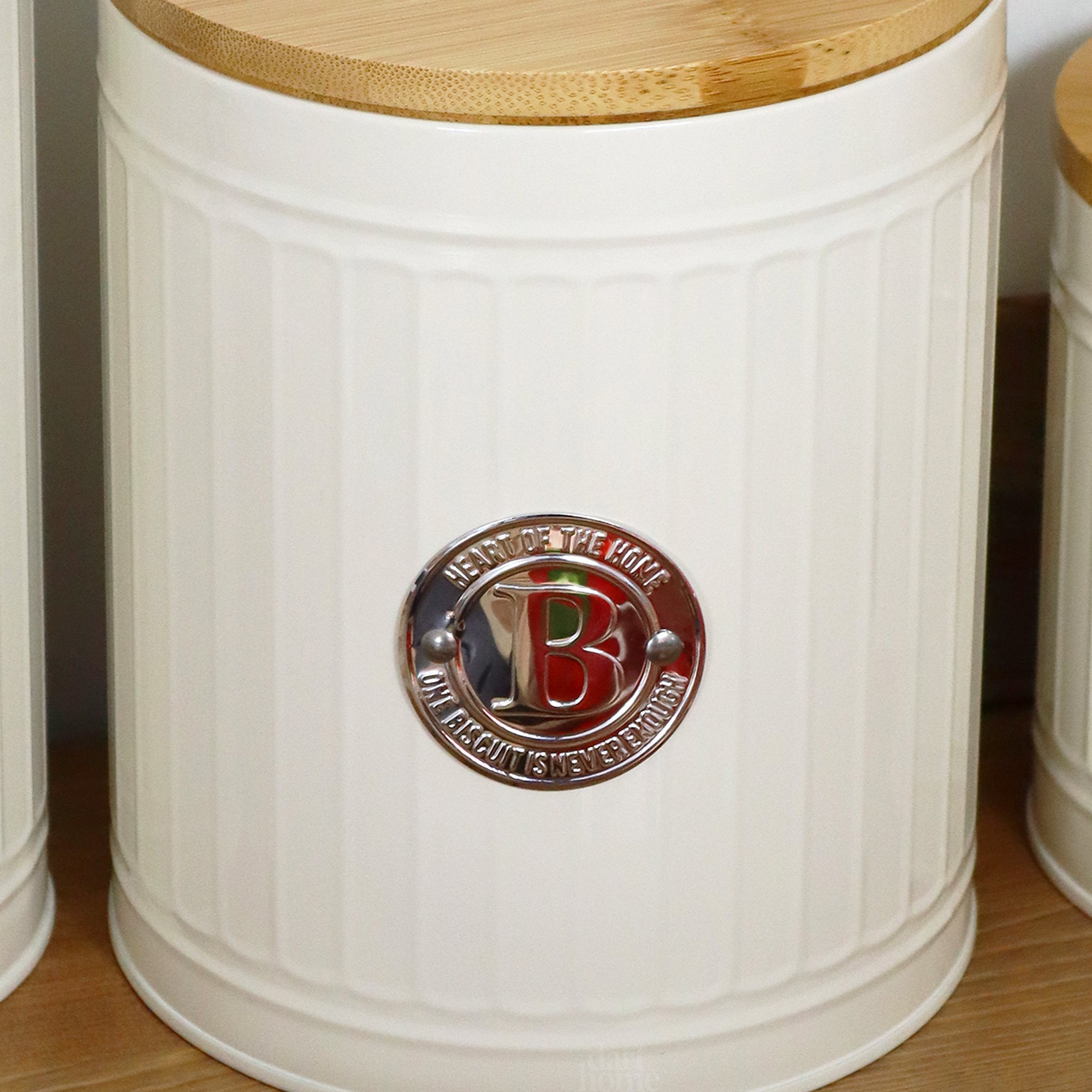 Retro Roman Pillar Biscuit Canister