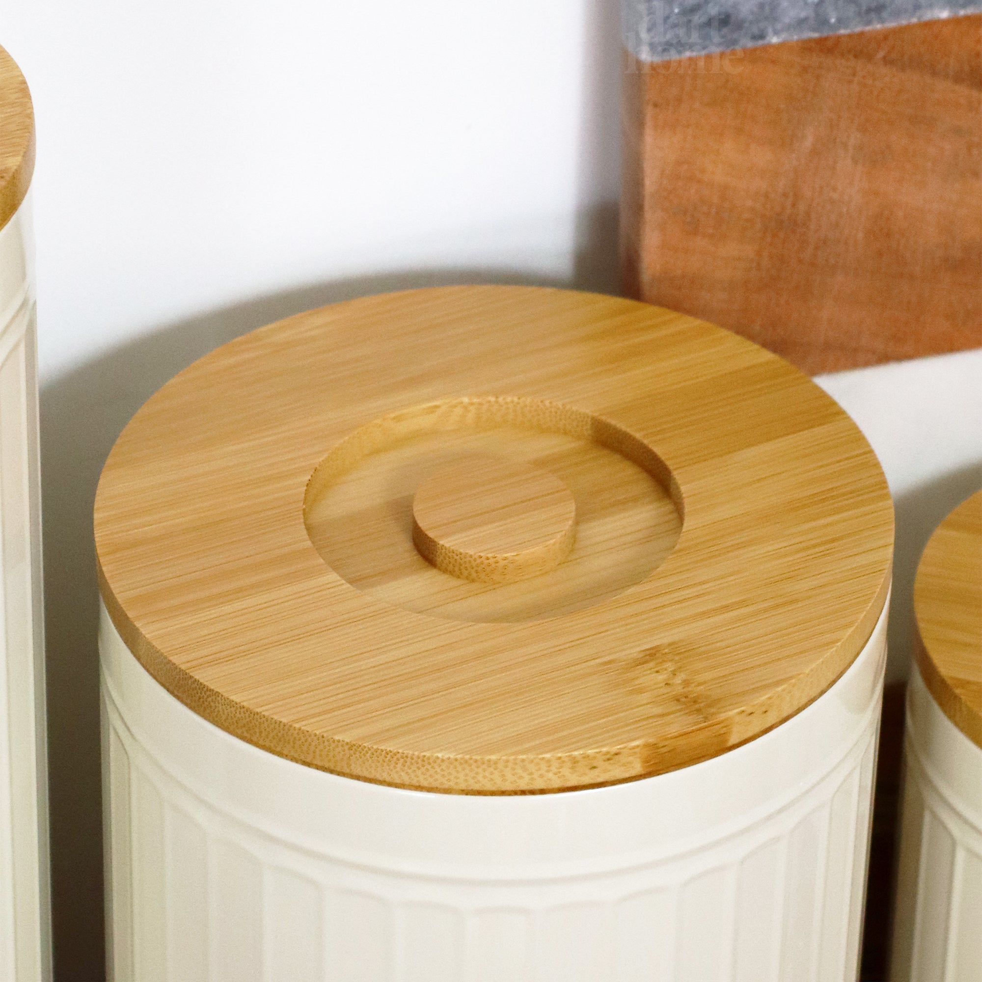 Retro Roman Pillar Biscuit Canister