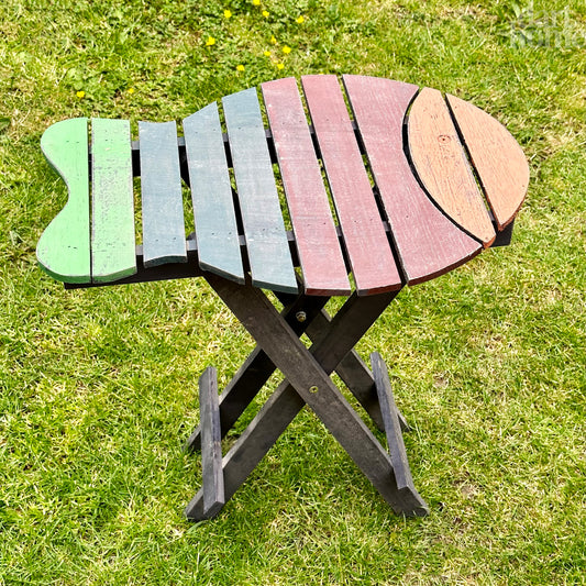 Rustic Wooden Folding Fish Table