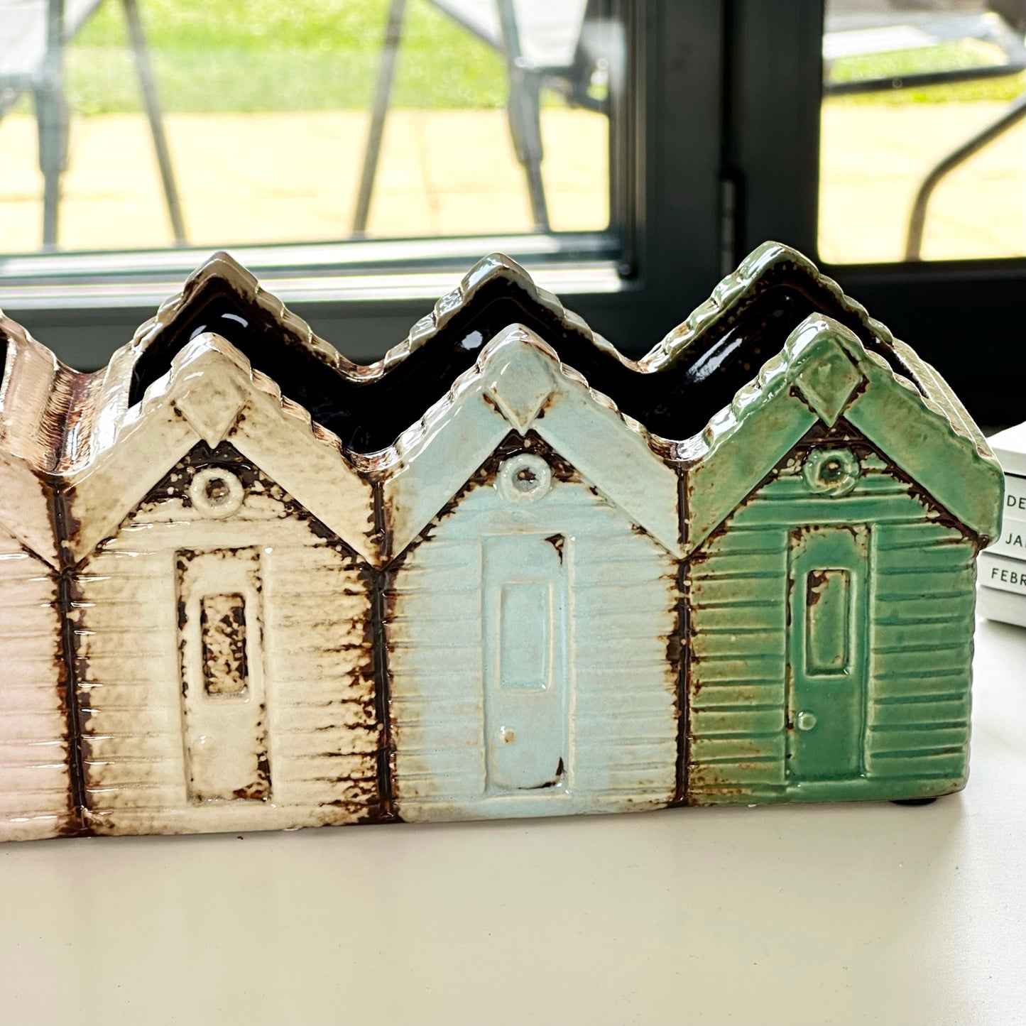 Large Ceramic Beach Hut Planter