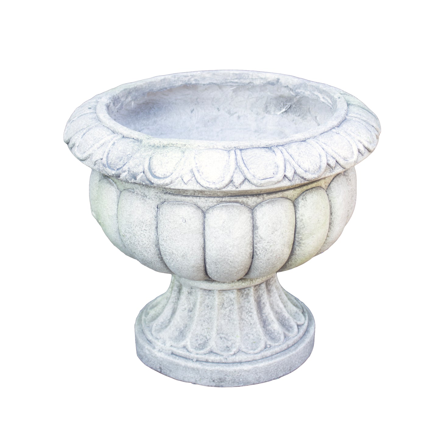Stone Grey Fluted Urn Planter
