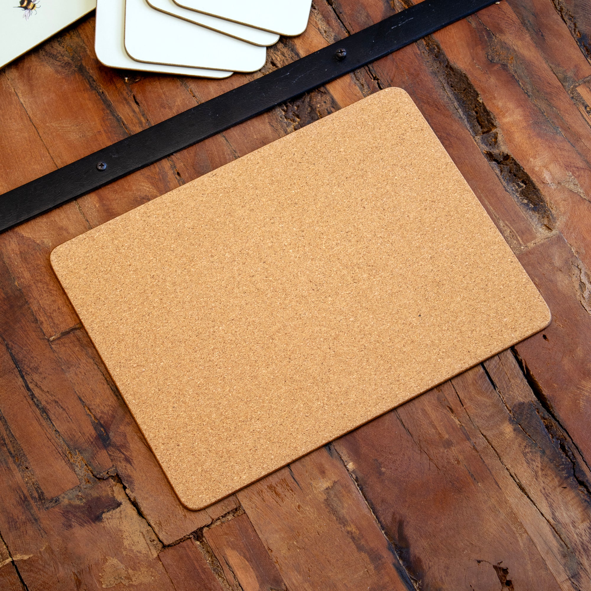 Set Of 4 Pastel Bees Placemats & Coasters