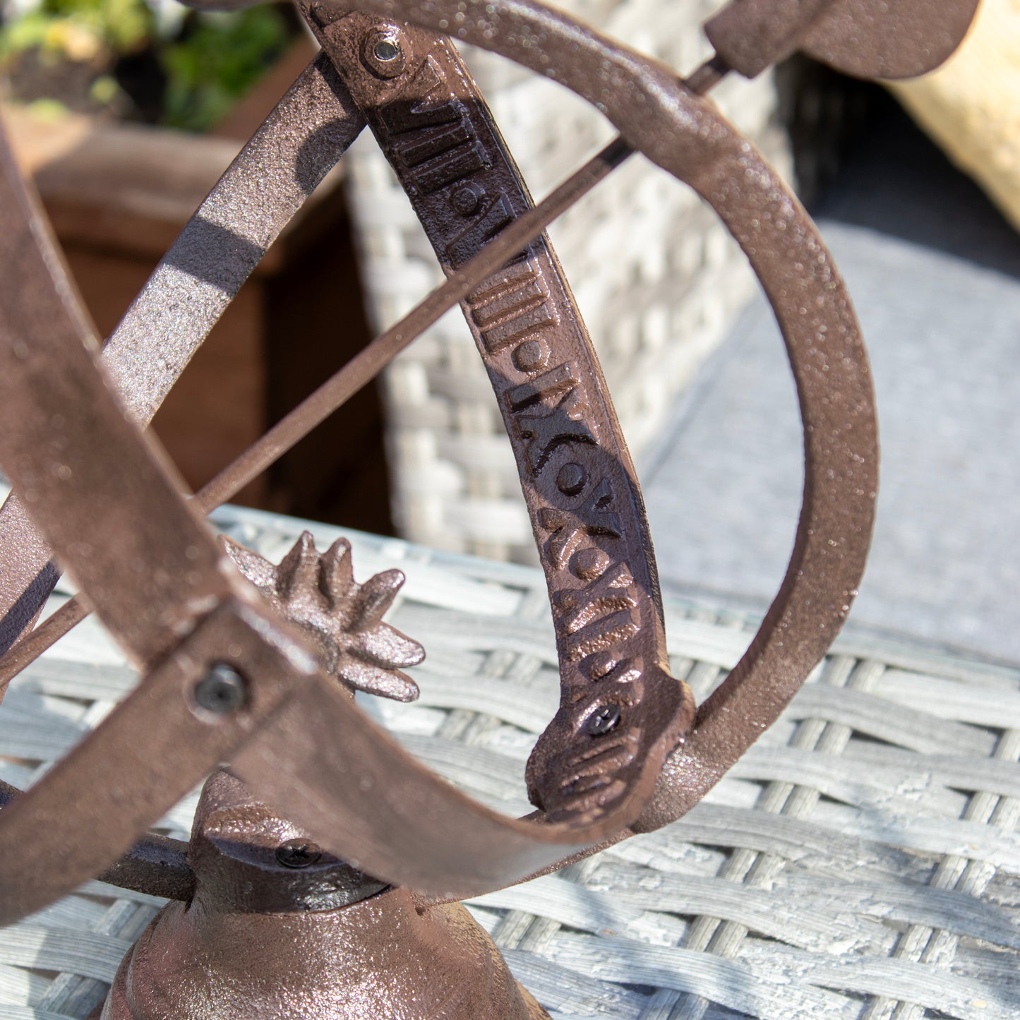 Cast Iron Armillary Sphere Sundial