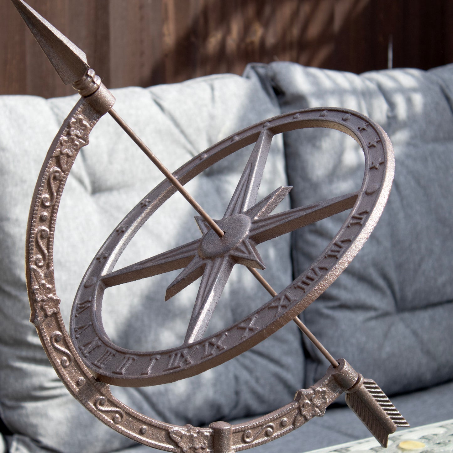 Extra Large Cast Iron Armillary Sundial