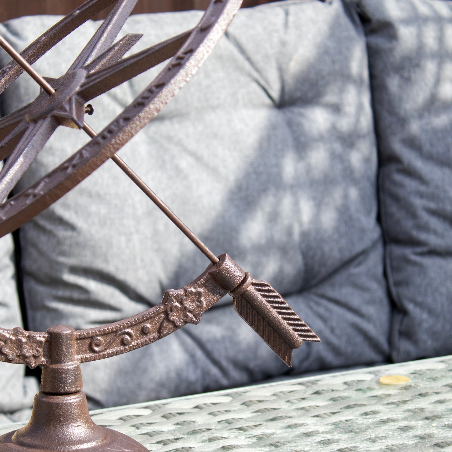 Extra Large Cast Iron Armillary Sundial