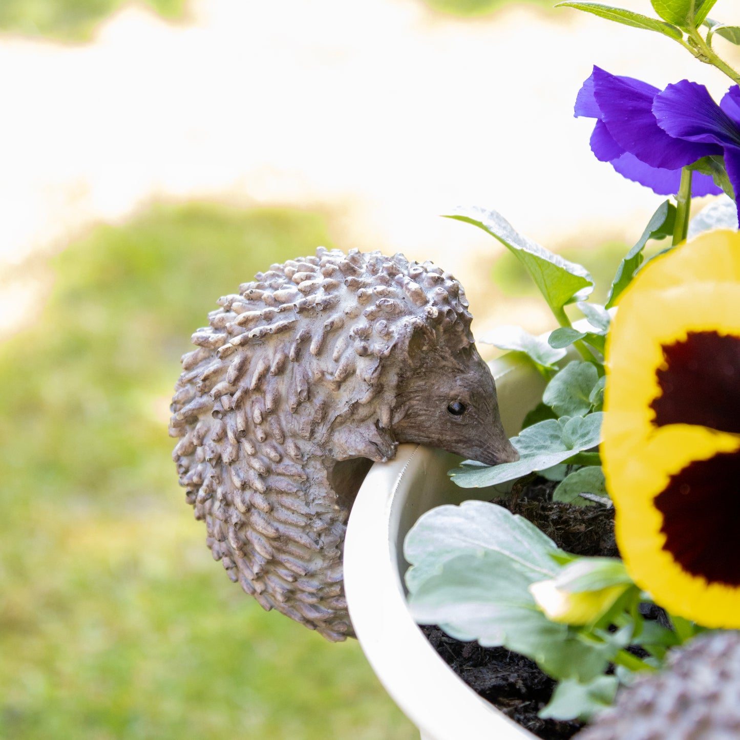 Harz-Igel-Blumentopf-Aufhänger, Dekoration, 8 cm