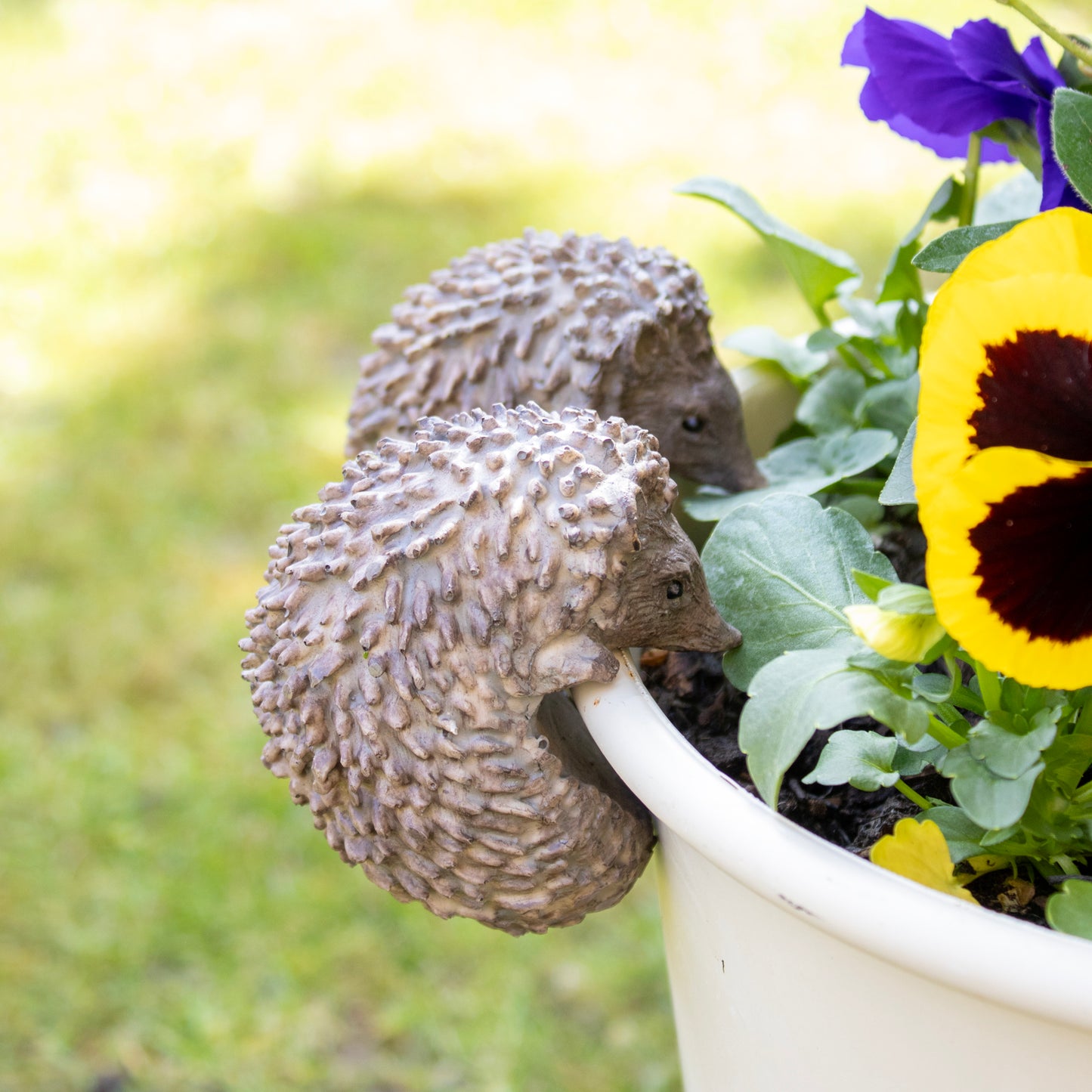 Harz-Igel-Blumentopf-Aufhänger, Dekoration, 8 cm