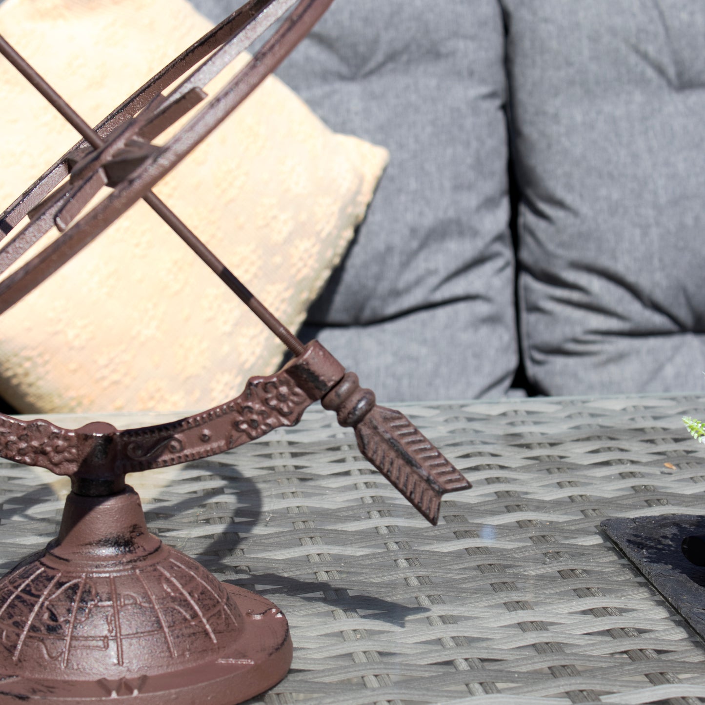 Cast Iron Armillary Sundial