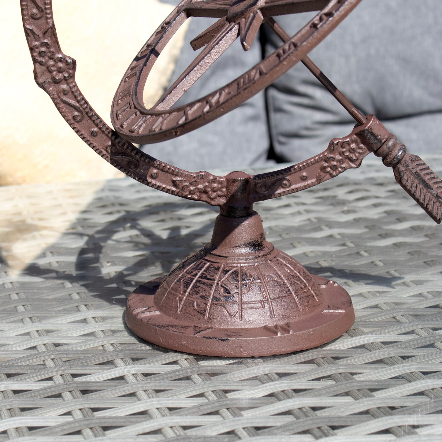 Cast Iron Armillary Sundial