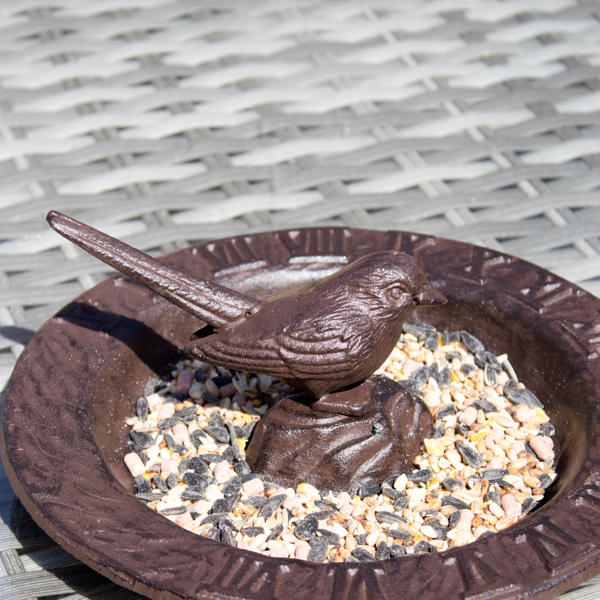 Cast Iron Sundial Bird Bath