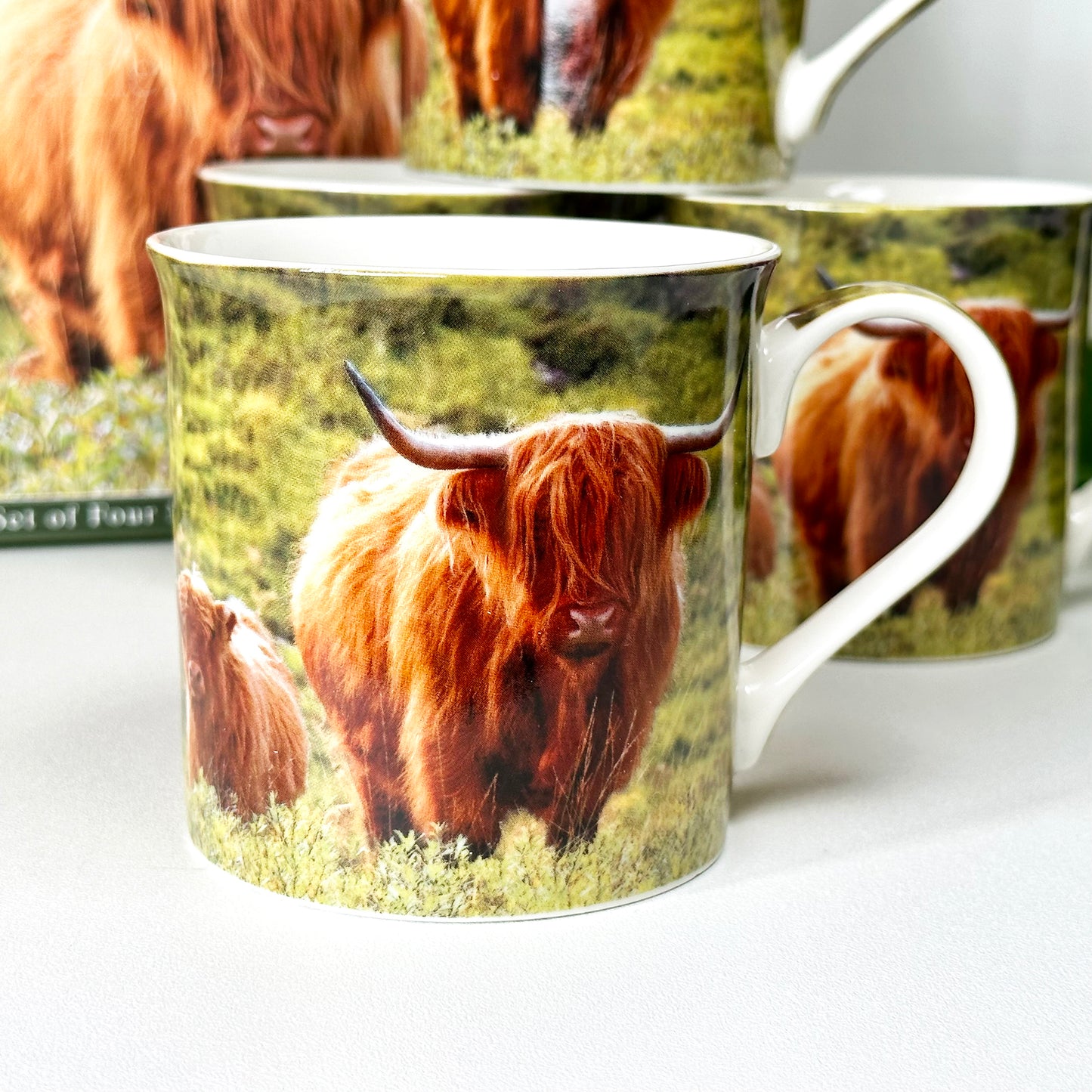 Highland Cow Mugs Giftboxed 300ml