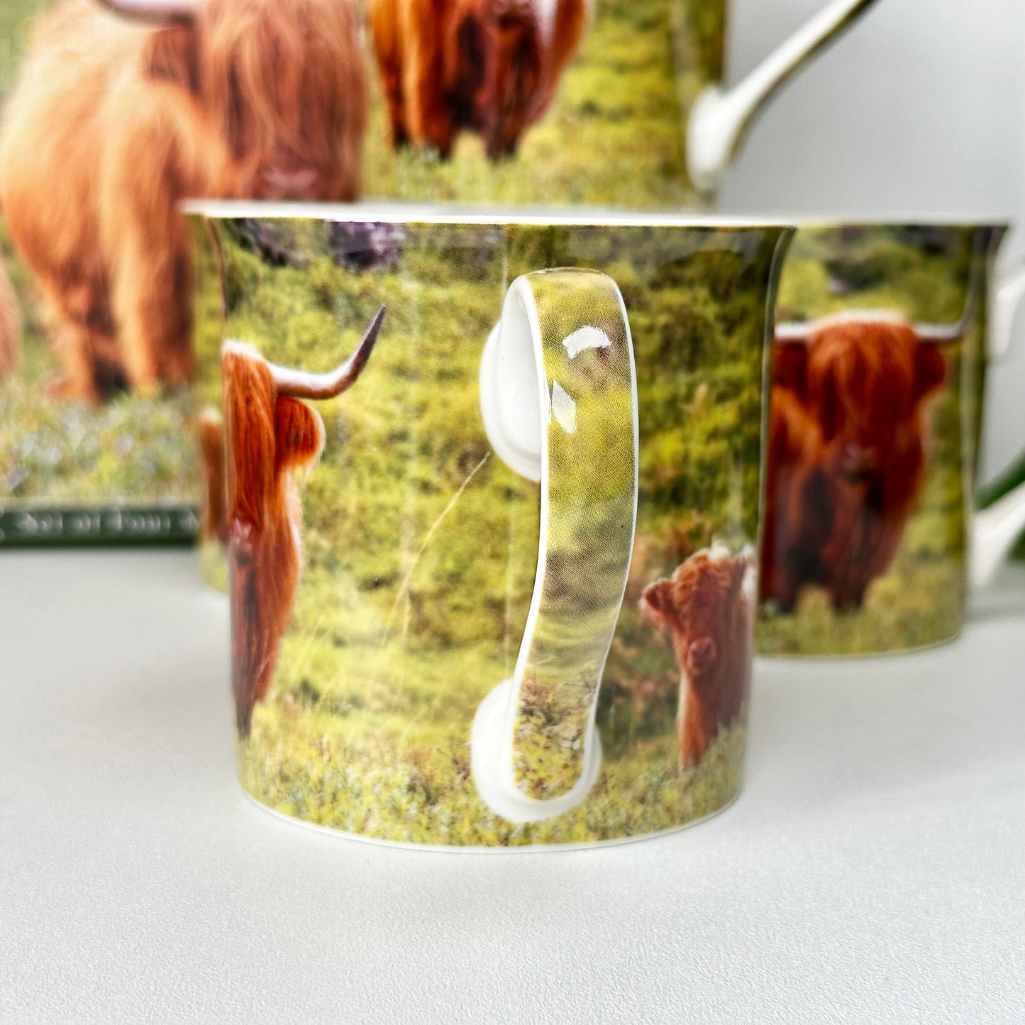 Highland Cow Mugs Giftboxed 300ml
