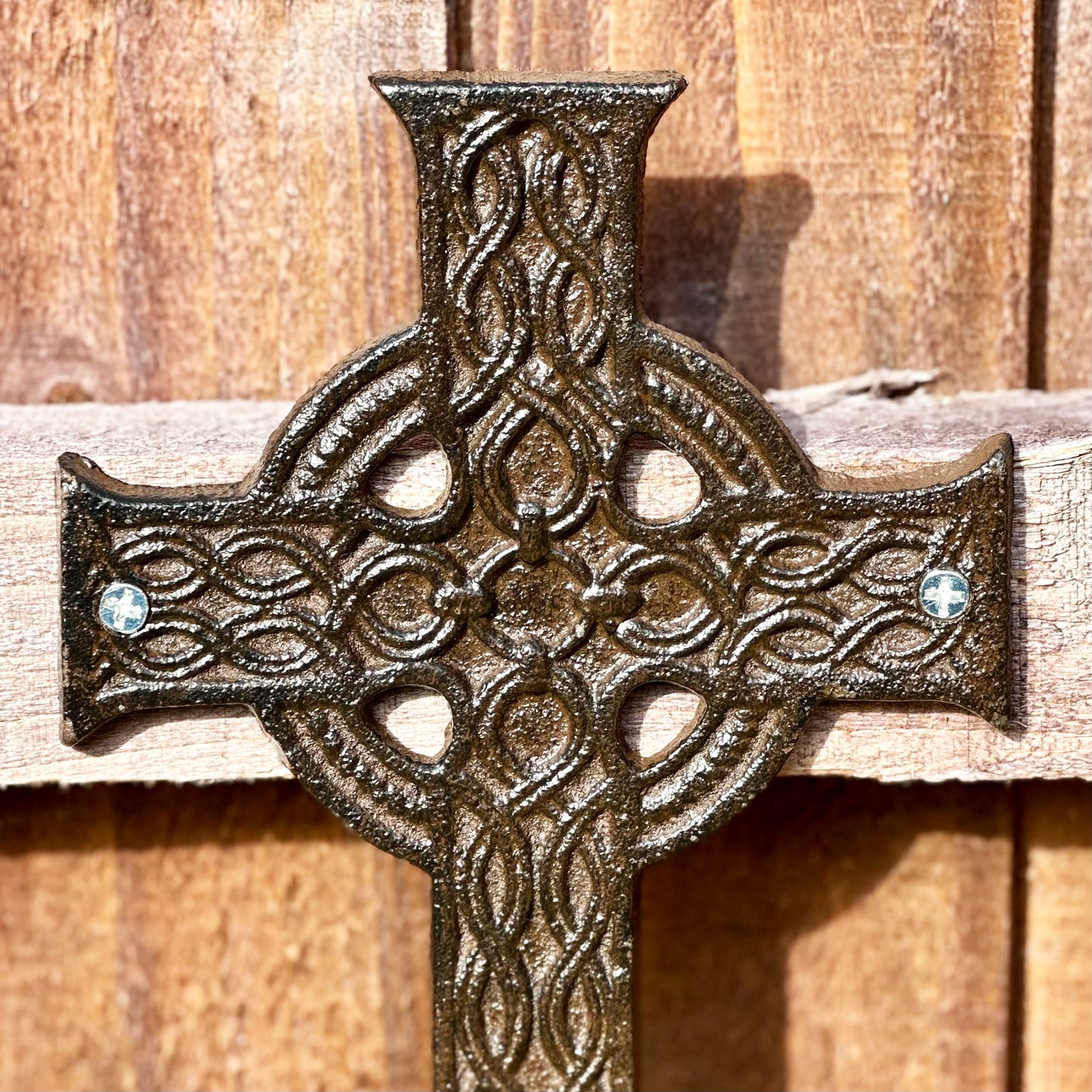 Hanging Iron Cross Plaque