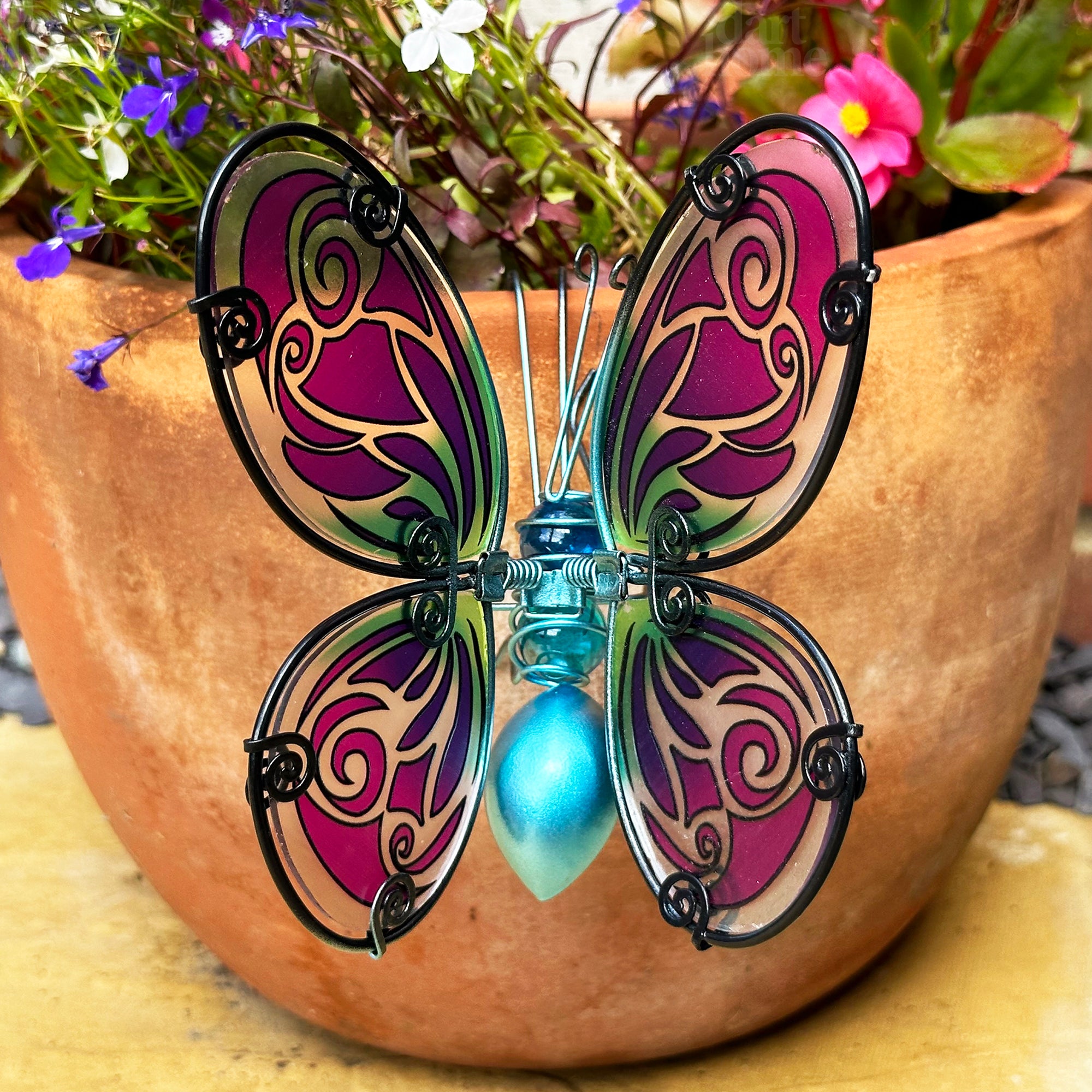 Blue Butterfly Pot Hanger