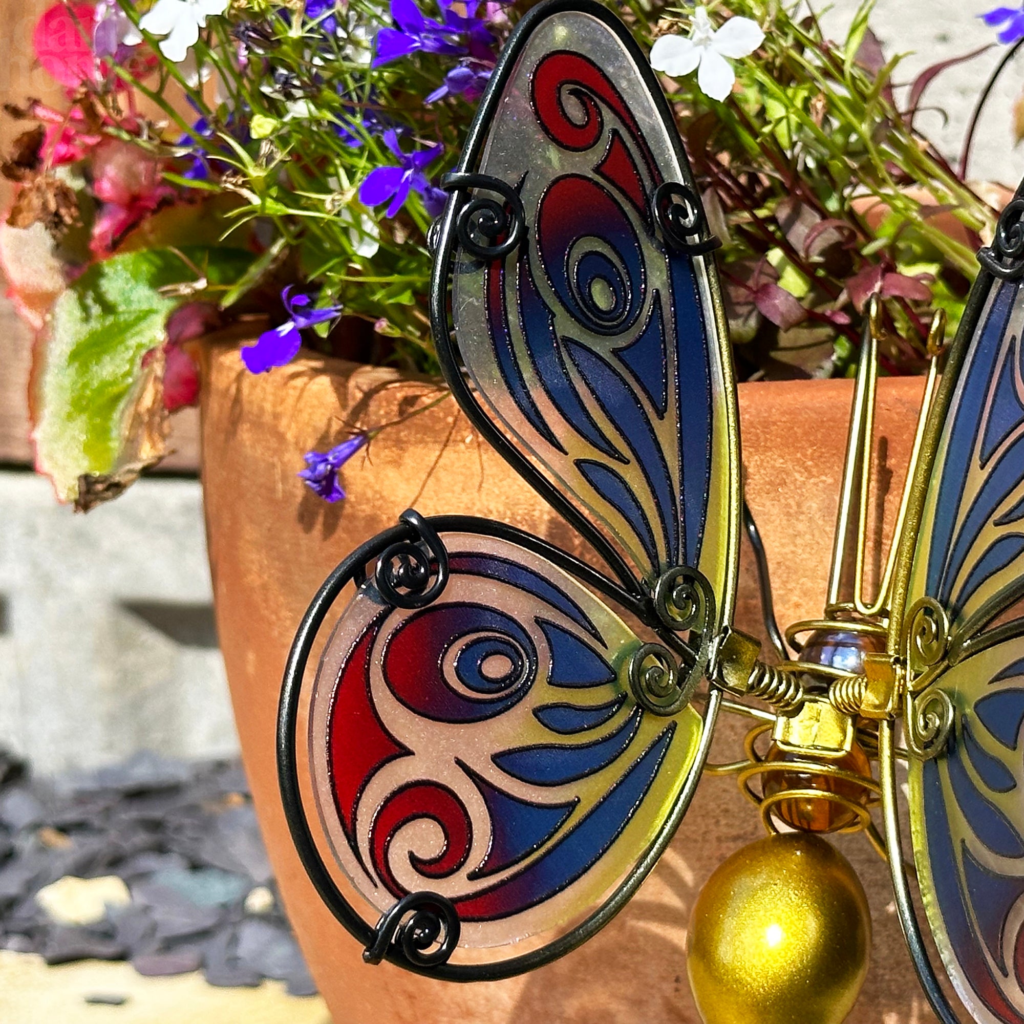 Gold Butterfly Pot Hanger
