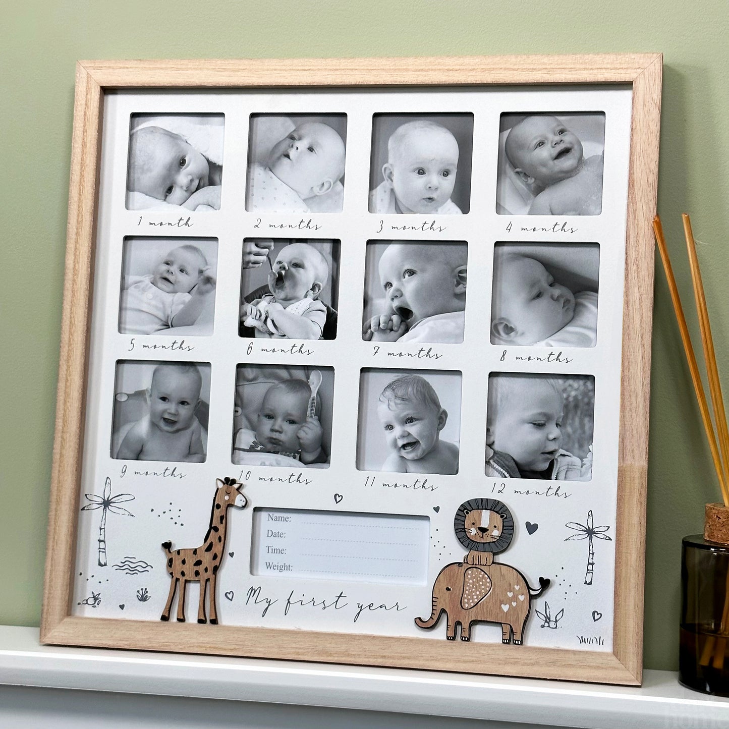 Safari First Year Photo Frame