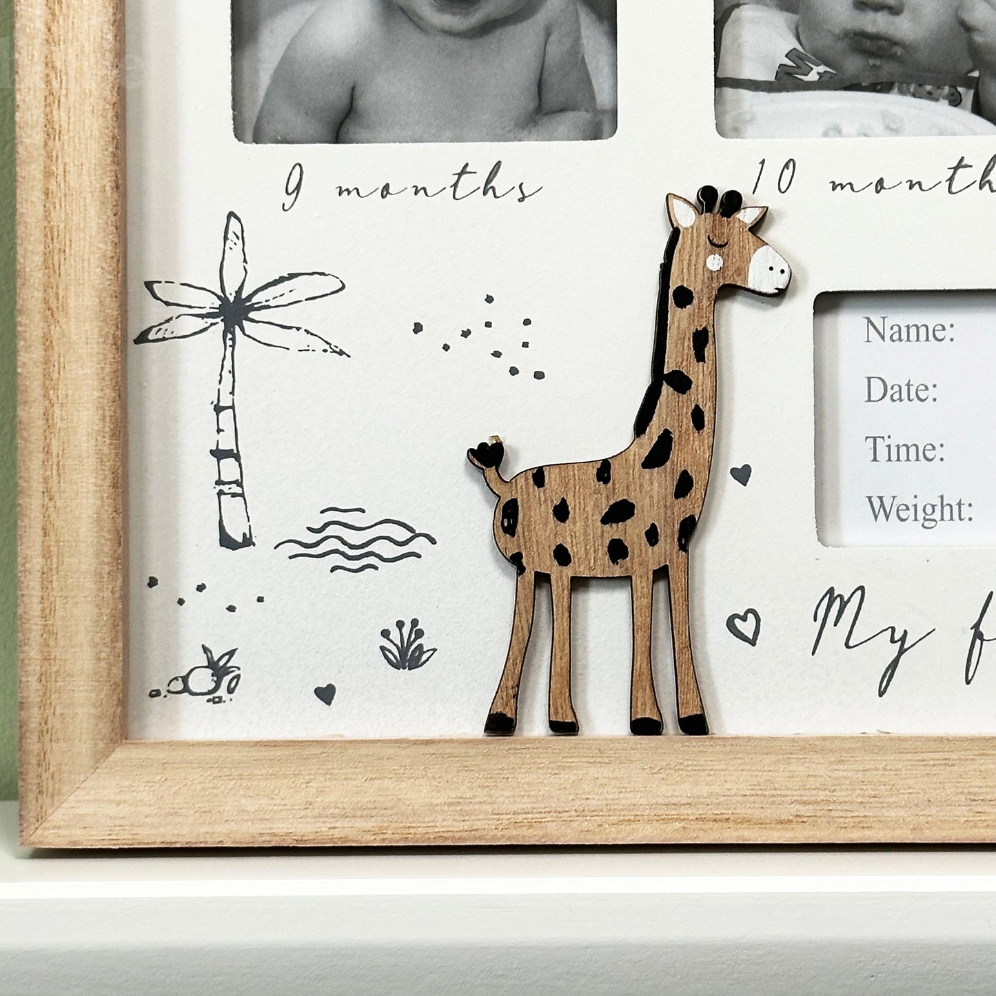 Safari First Year Photo Frame