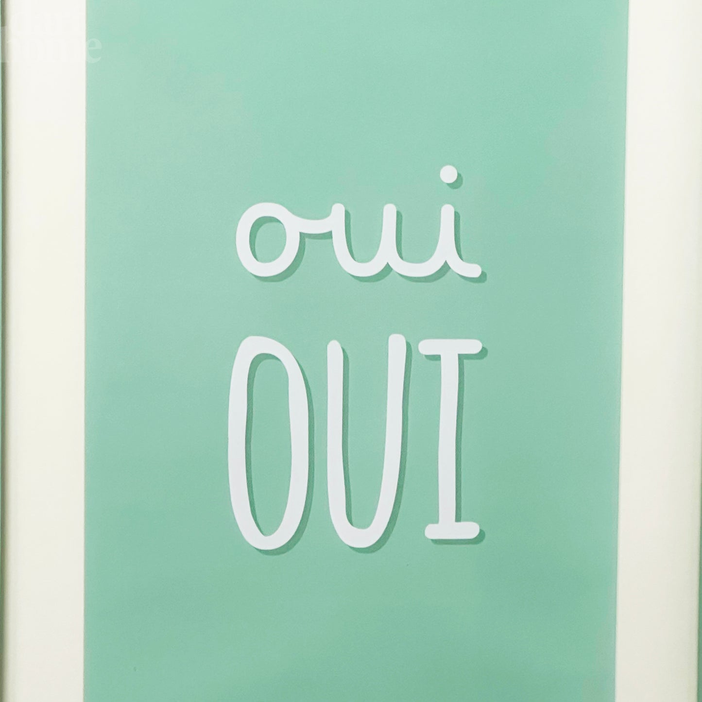 Green Oui Oui Framed Print
