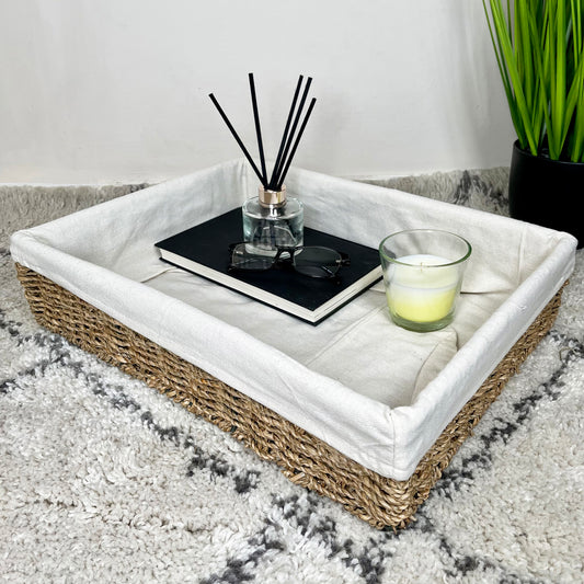 Extra Large Lined Seagrass Tray