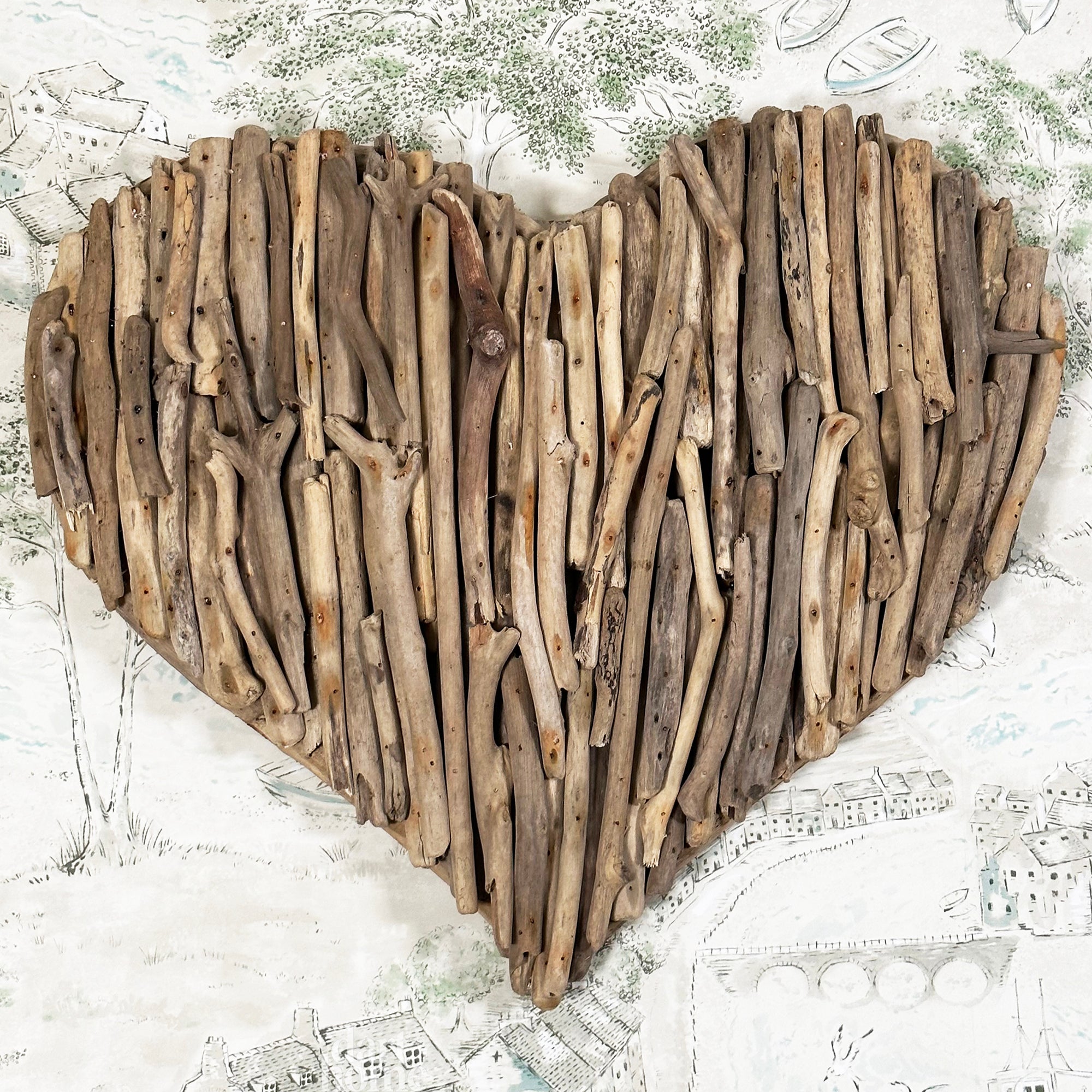 Large Driftwood Love Heart Sculpture