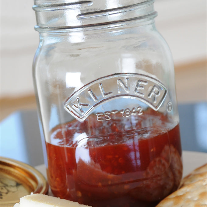 Set Of 4 Kilner 0.5L Screw Top Glass Preserve Jars