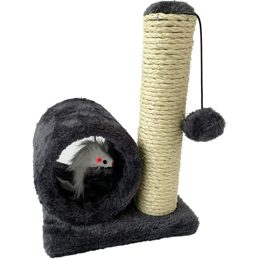 Cat Scratching Post With Ball And Mouse