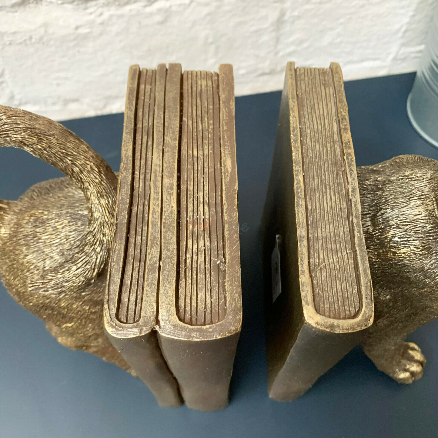 Gold Cat Bookends Set Of 2